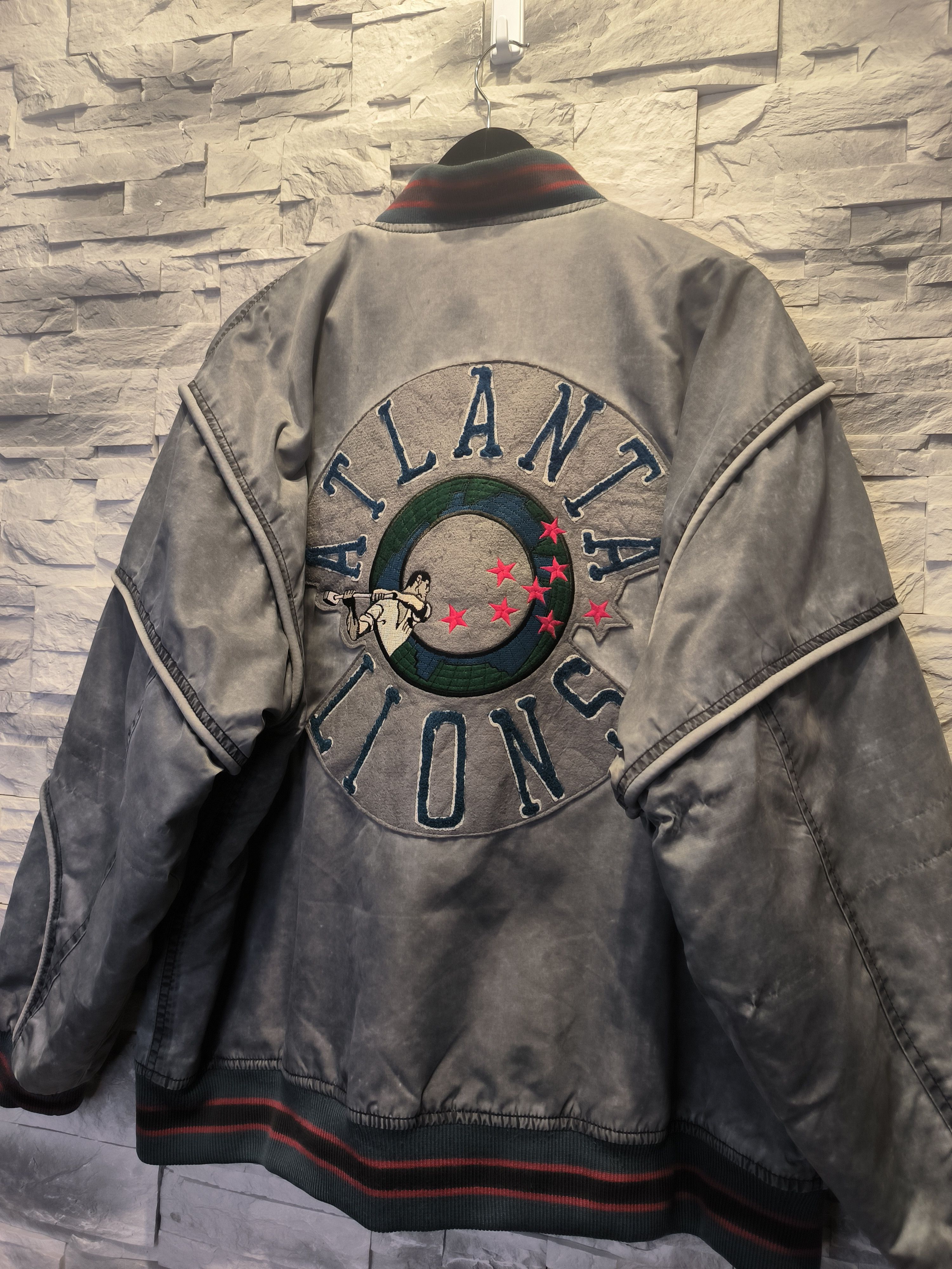 Vintage Vintage Bomber Varsity Jacket Atlanta Lions Efro Sportswear Size US XL / EU 56 / 4 - 3 Thumbnail
