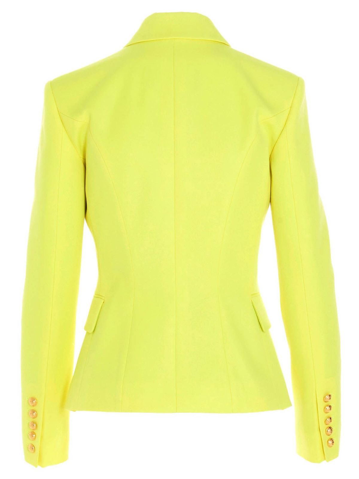 Balmain o1y0525 Blazer in Yellow Size S / US 4 / IT 40 - 3 Thumbnail