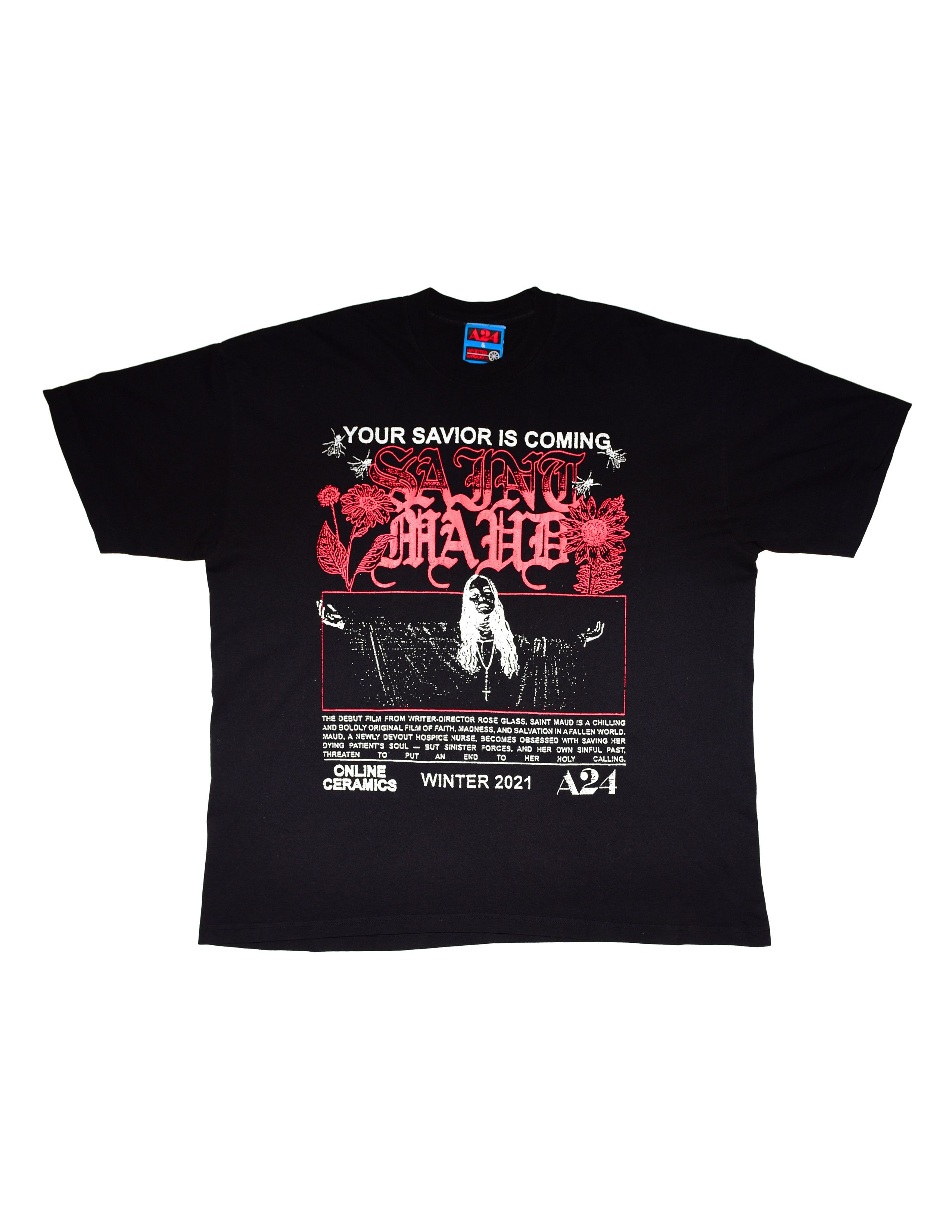 A24 × Online Ceramics Online Ceramics A24 Saint Maud 'To Save A Soul' Tee Size US XXL / EU 58 / 5 - 1 Thumbnail