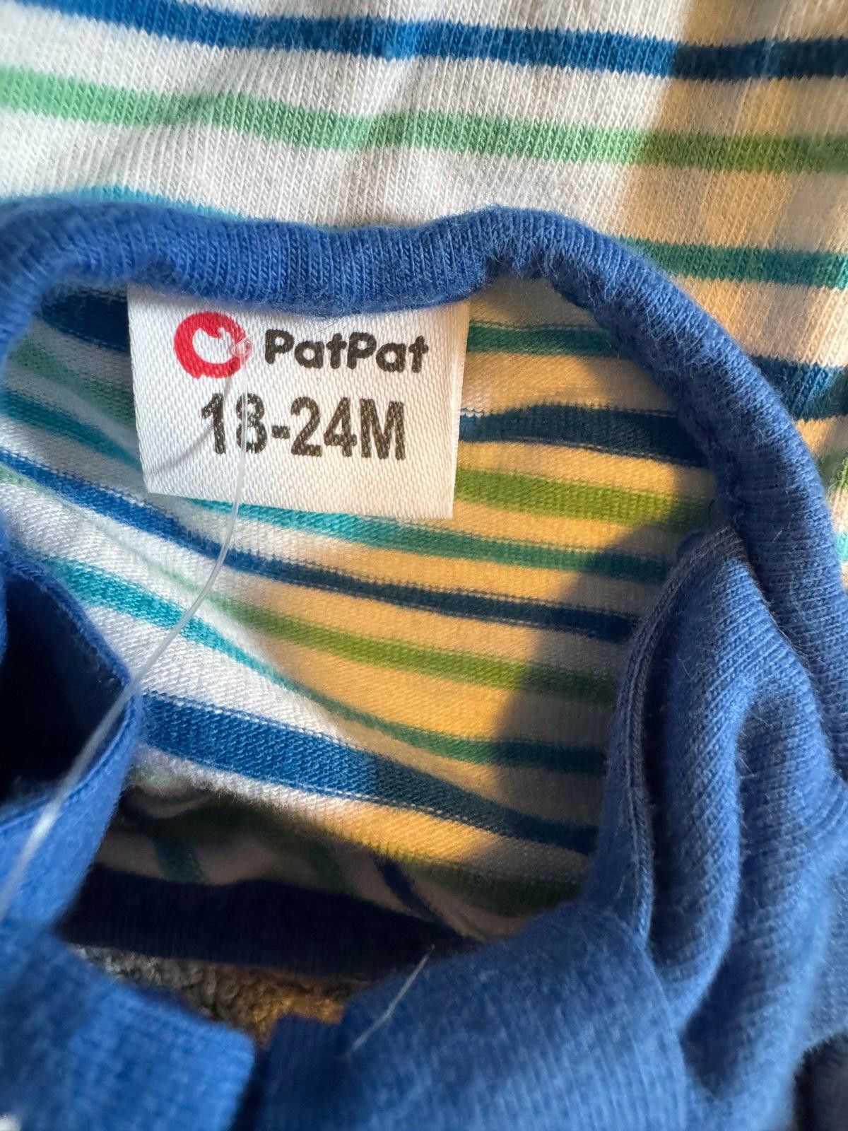 Designer 18-24 Month Summer Blue Stripe Onesie Size ONE SIZE - 3 Thumbnail