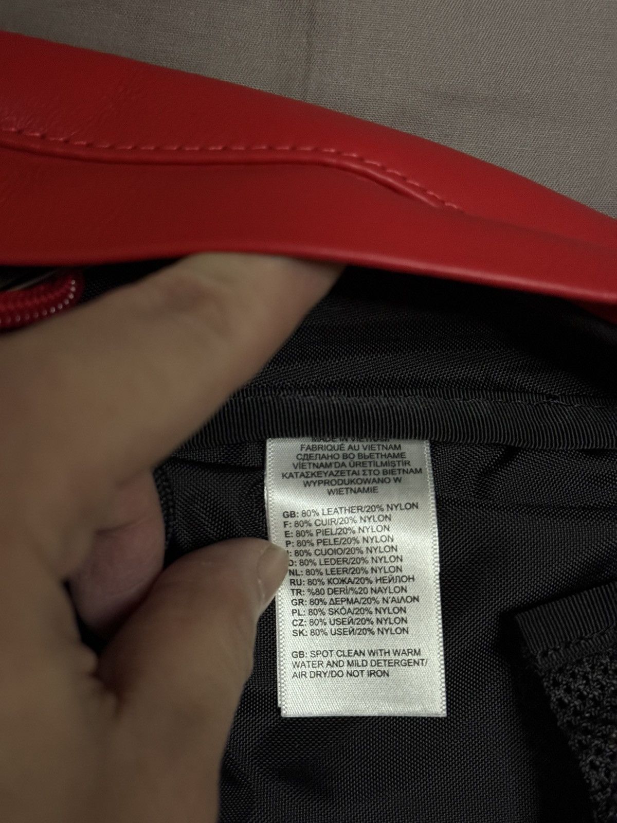 Supreme Supreme tnf the North face leather bag backpack red Size ONE SIZE - 7 Thumbnail