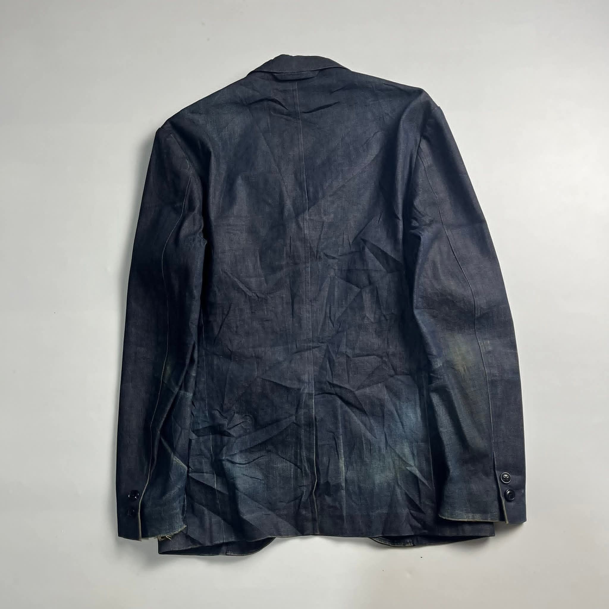Blue Blue Japan Vintage Blue Blue Japan Denim Blazer Minor Distressed Size US S / EU 44-46 / 1 - 2 Thumbnail