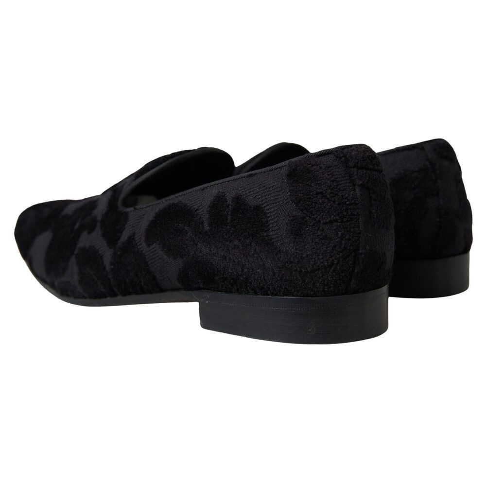 Dolce & Gabbana Dolce & Gabbana Exquisite Black Vintage Loafers for Men Size US 11 / EU 44 - 2 Thumbnail