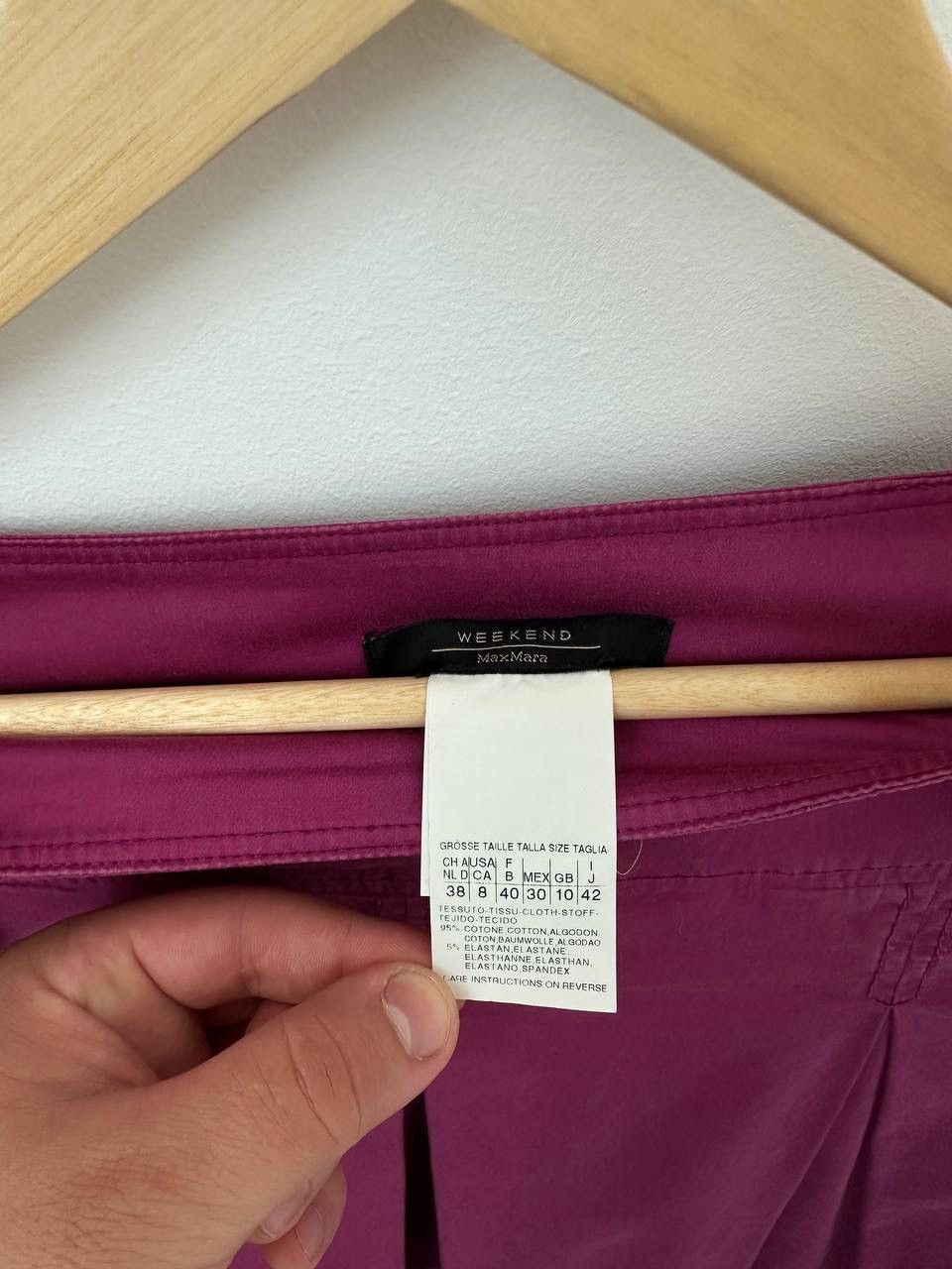 Max Mara × Vintage Vintage Max Mara Pink Mini Skirt Size 30" / US 8 / IT 44 - 8 Thumbnail