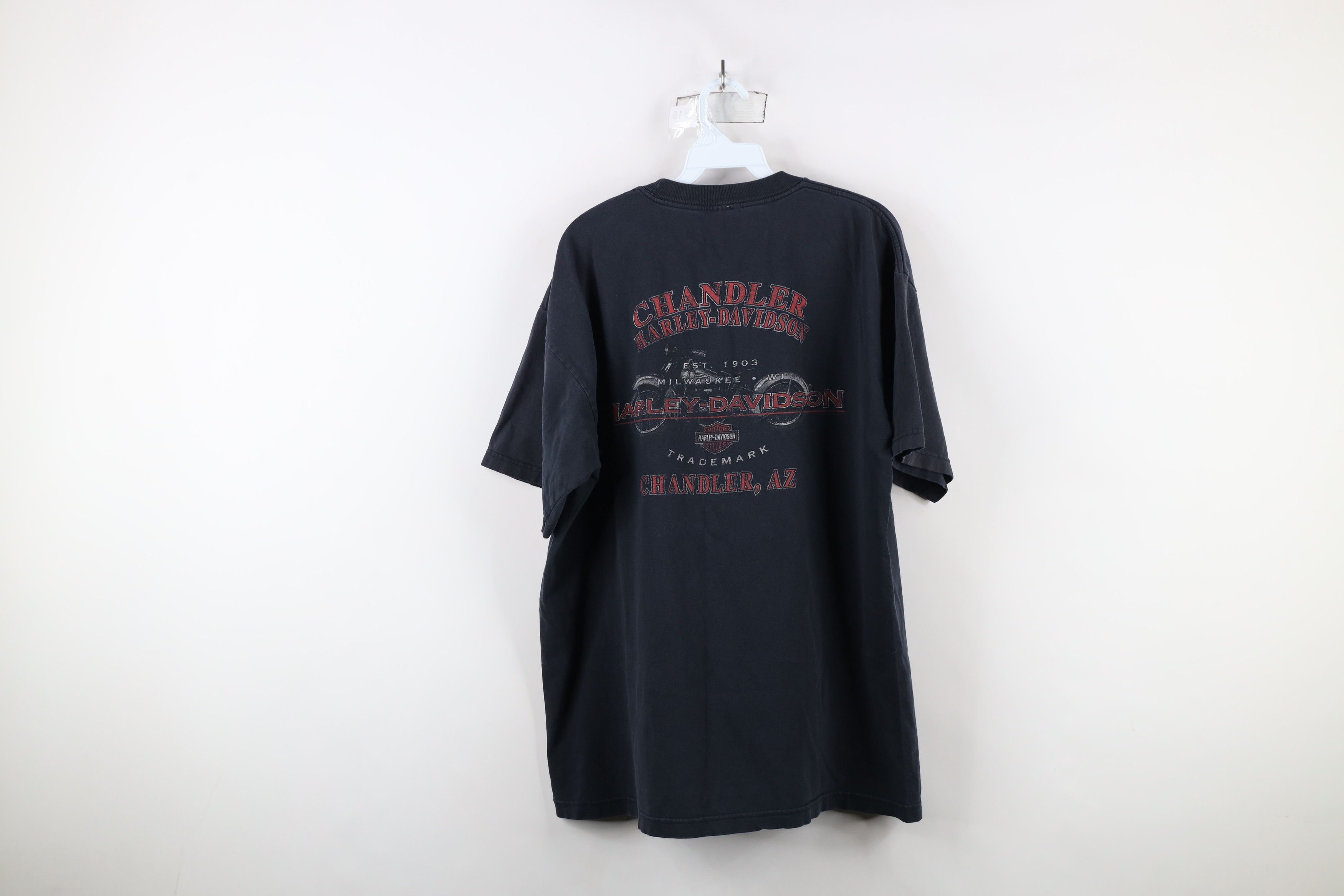 Harley Davidson × Vintage Vintage Y2K 2004 Harley Davidson Tribal Fire Flames T-Shirt Size US XL / EU 56 / 4 - 14 Thumbnail