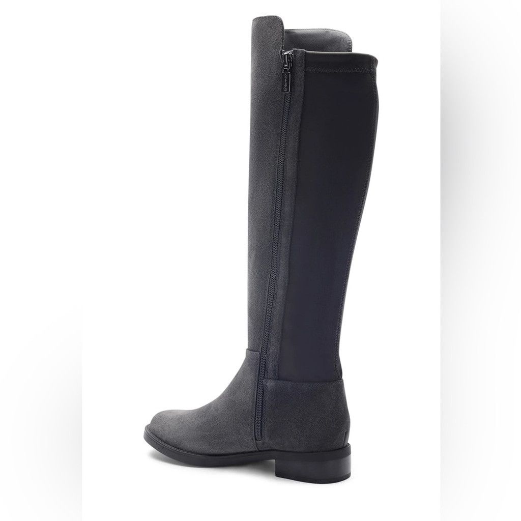 Blondo Blondo Waterproof Grey Suede Leather Riding Boots Size 7.5 Size US 7.5 / IT 37.5 - 3 Thumbnail