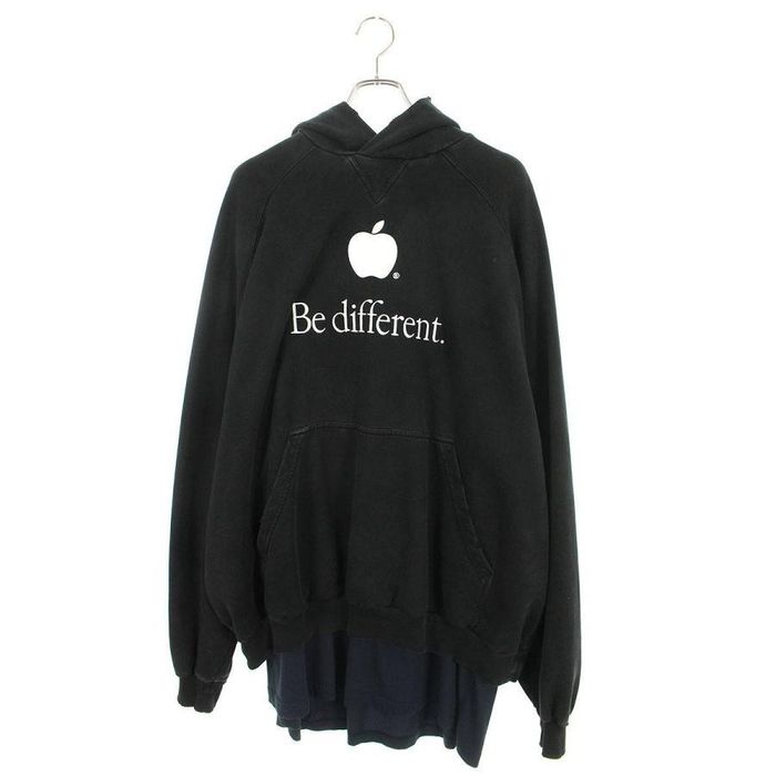 apple be different hoodie balenciaga