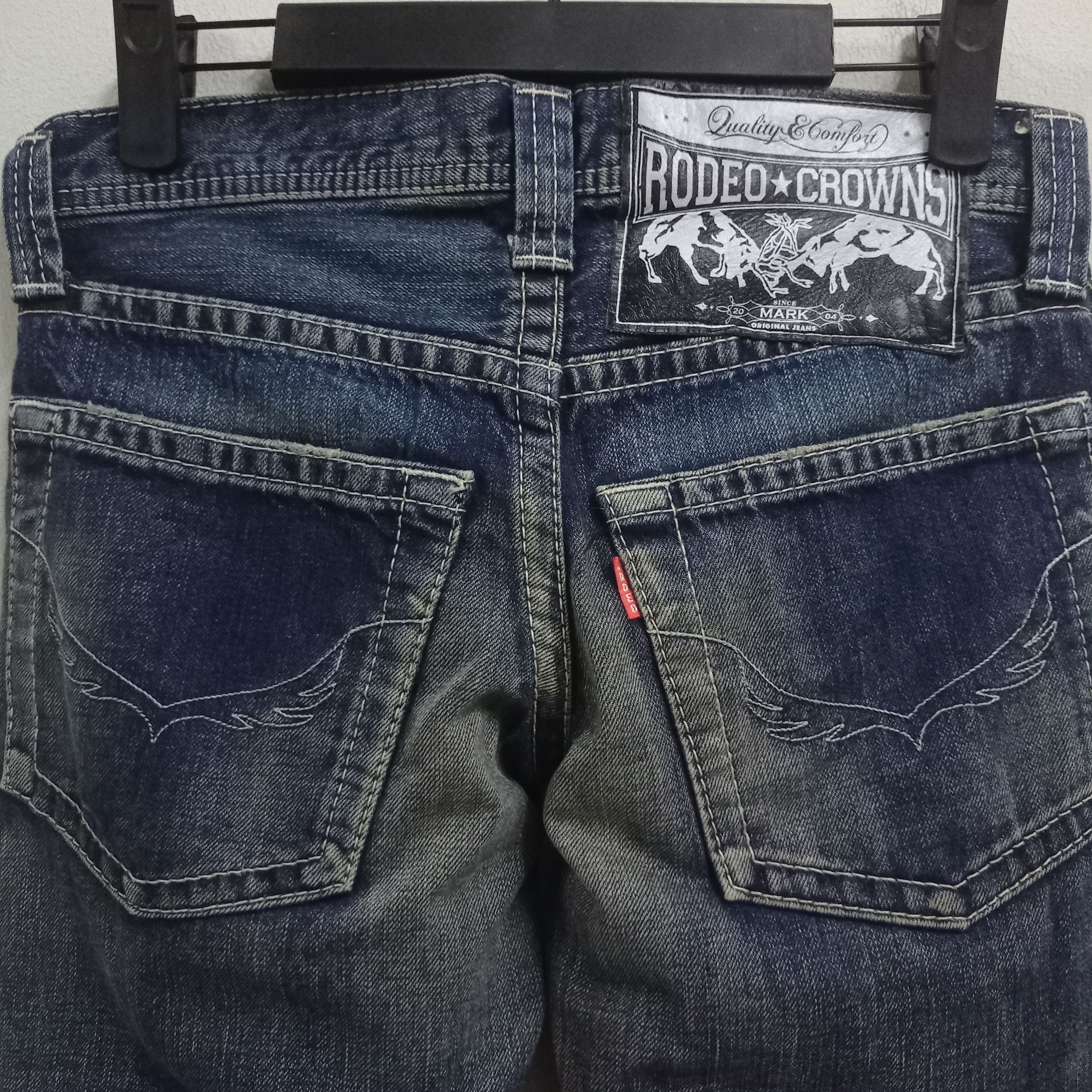 Japanese Brand Vintage Japanese Rodeo Crown Mud Wash Flare Jeans Size 30" / US 8 / IT 44 - 8 Thumbnail