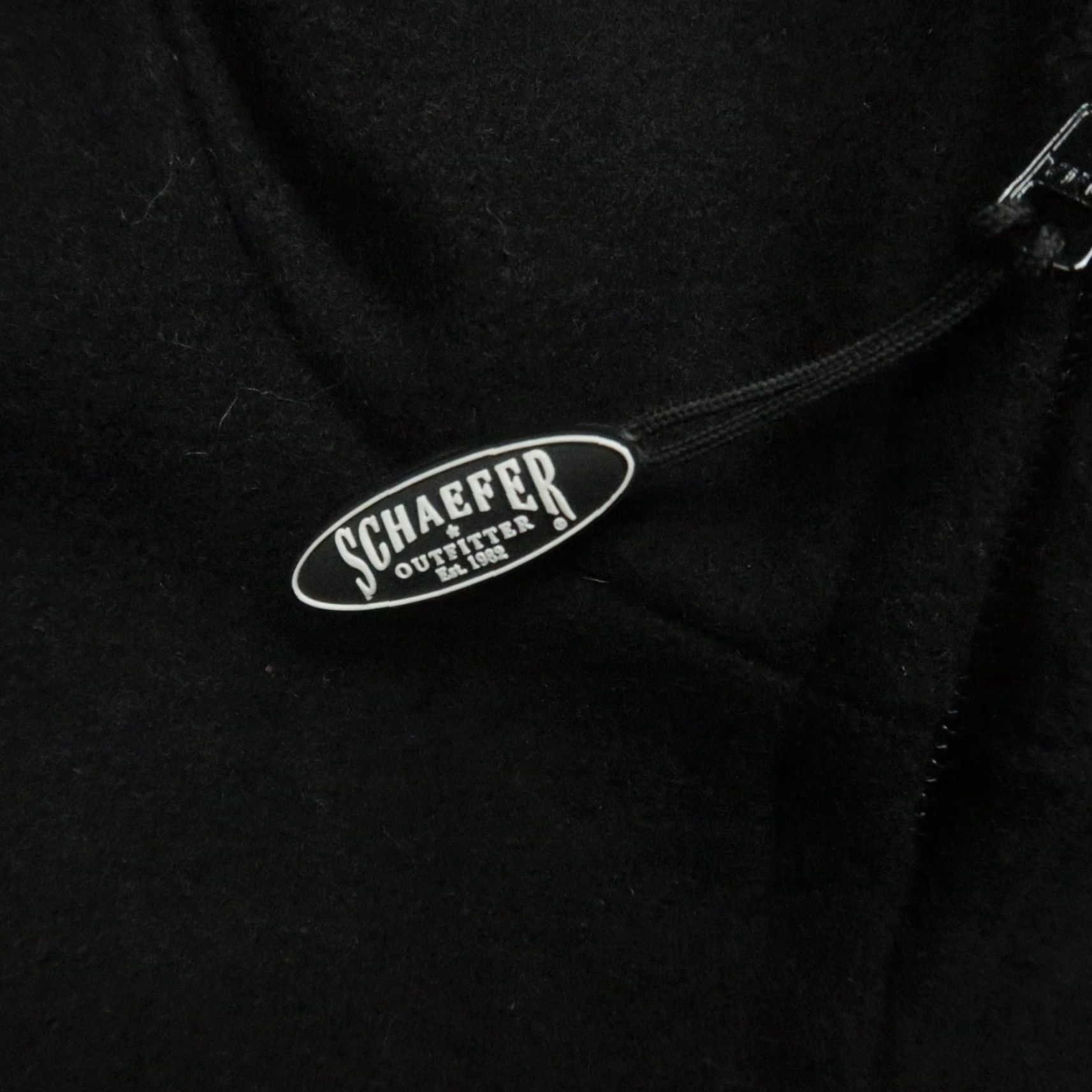 Vintage Schaefer Outfitter Jacket Mens XL Black Full Zip Pockets Wool Flannel Mid-Length Casual Workwear Size US XL / EU 56 / 4 - 4 Thumbnail