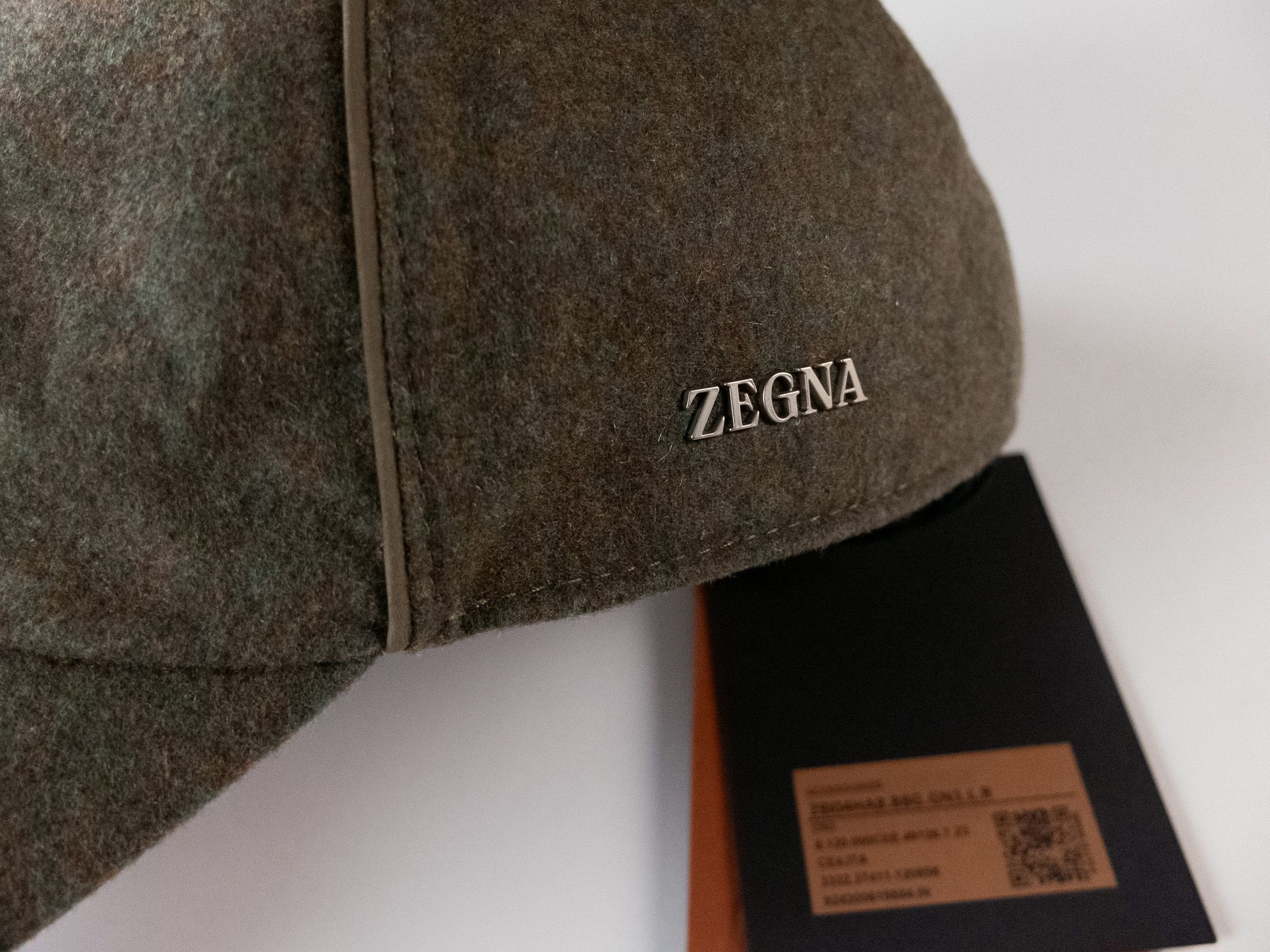 Ermenegildo Zegna ZEGNA green cashmere baseball cap Size Large NWT Size ONE SIZE - 5 Thumbnail
