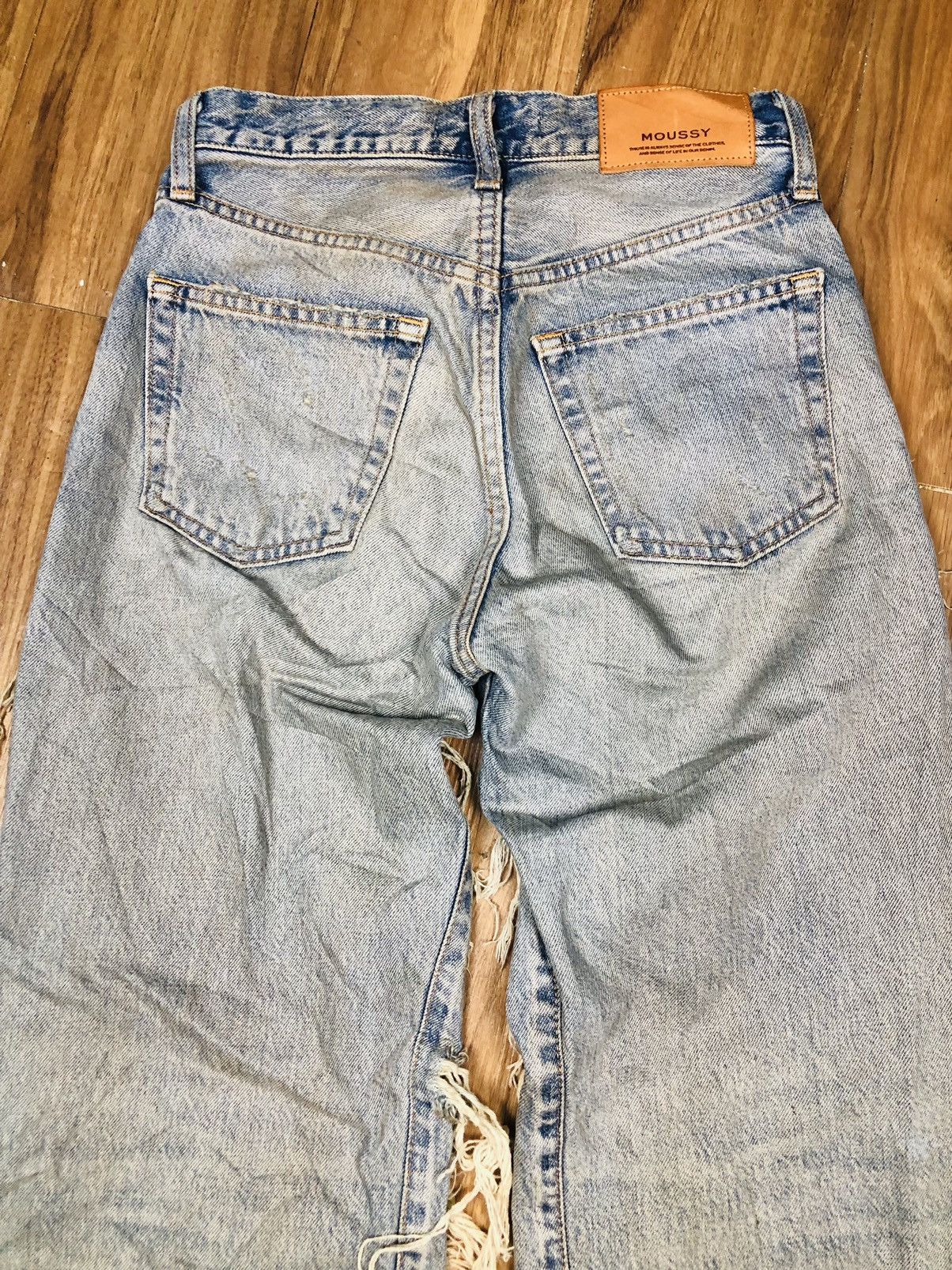 MOUSSY Distressed Moussy Denim Jeans (21) Size 23" - 19 Thumbnail