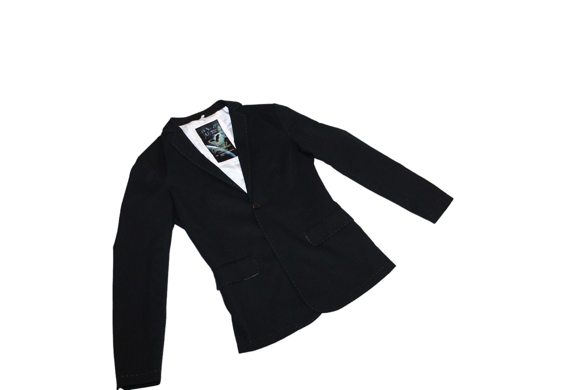 Giorgio Armani Rare🔥 Armani Jeans Golden Blue Couture lined tuxedo jacket Size US S / EU 44-46 / 1 - 7 Thumbnail