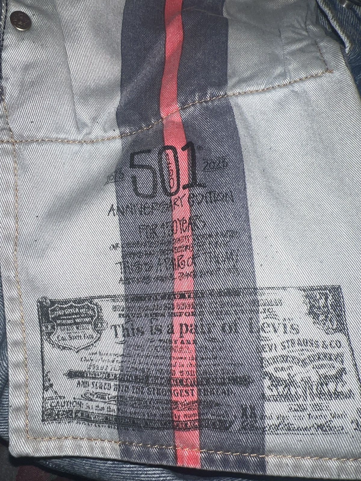 Levi's × Stussy Levi’s x Stussy 501 Embossed Denim Size US 36 / EU 52 - 5 Thumbnail