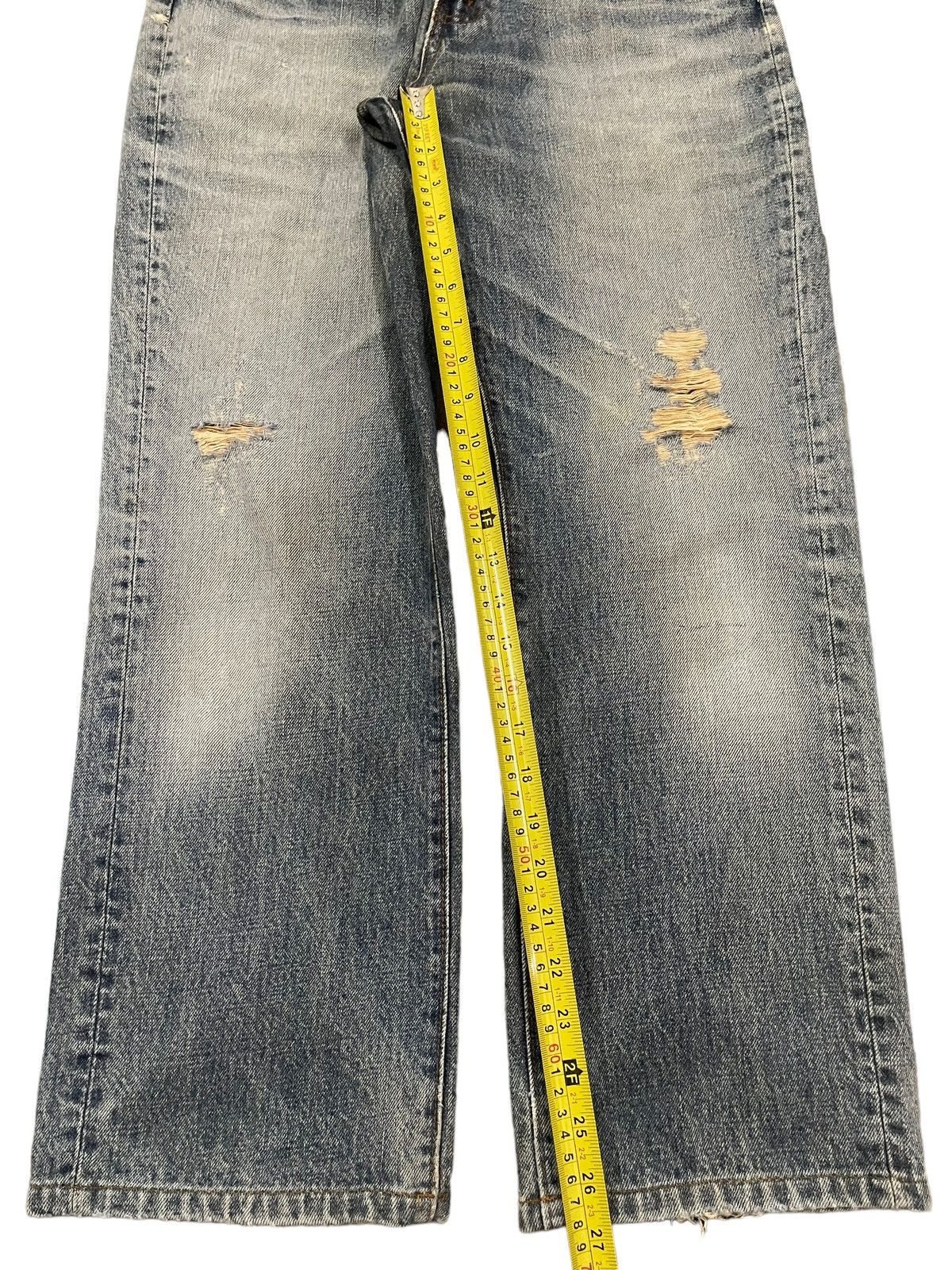 Big John Vintage 90s Big John Bleached Distress Style Jeans Size US 30 / EU 46 - 12 Thumbnail