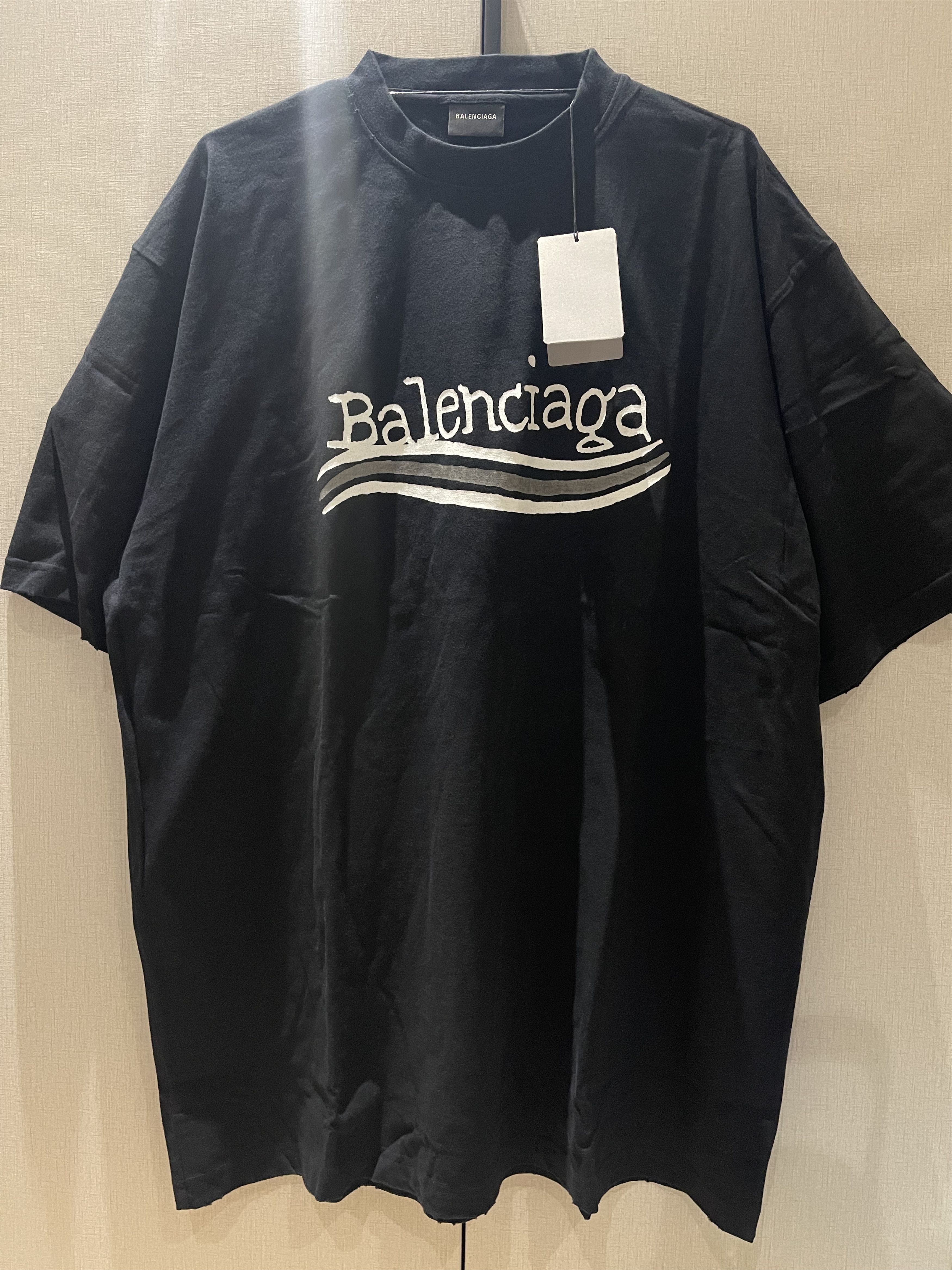Balenciaga Balenciaga pierced t shirt | Grailed