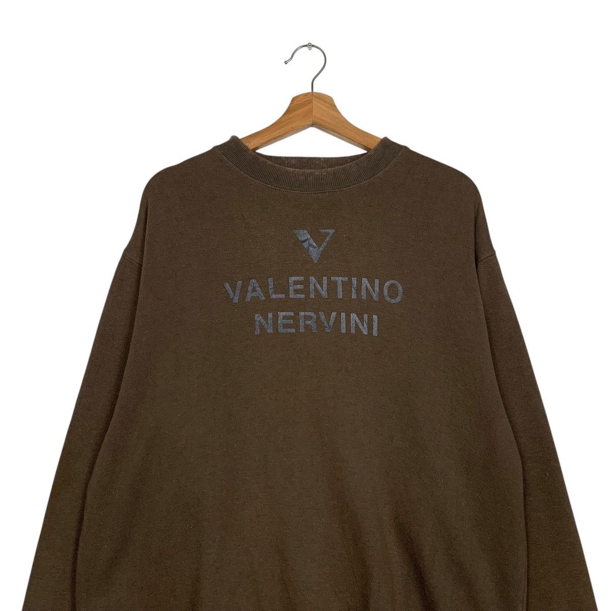 Valentino VALENTINO NERVINI Big Logo Crewneck Sweatshirt #2218-C98 Size US L / EU 52-54 / 3 - 2 Thumbnail