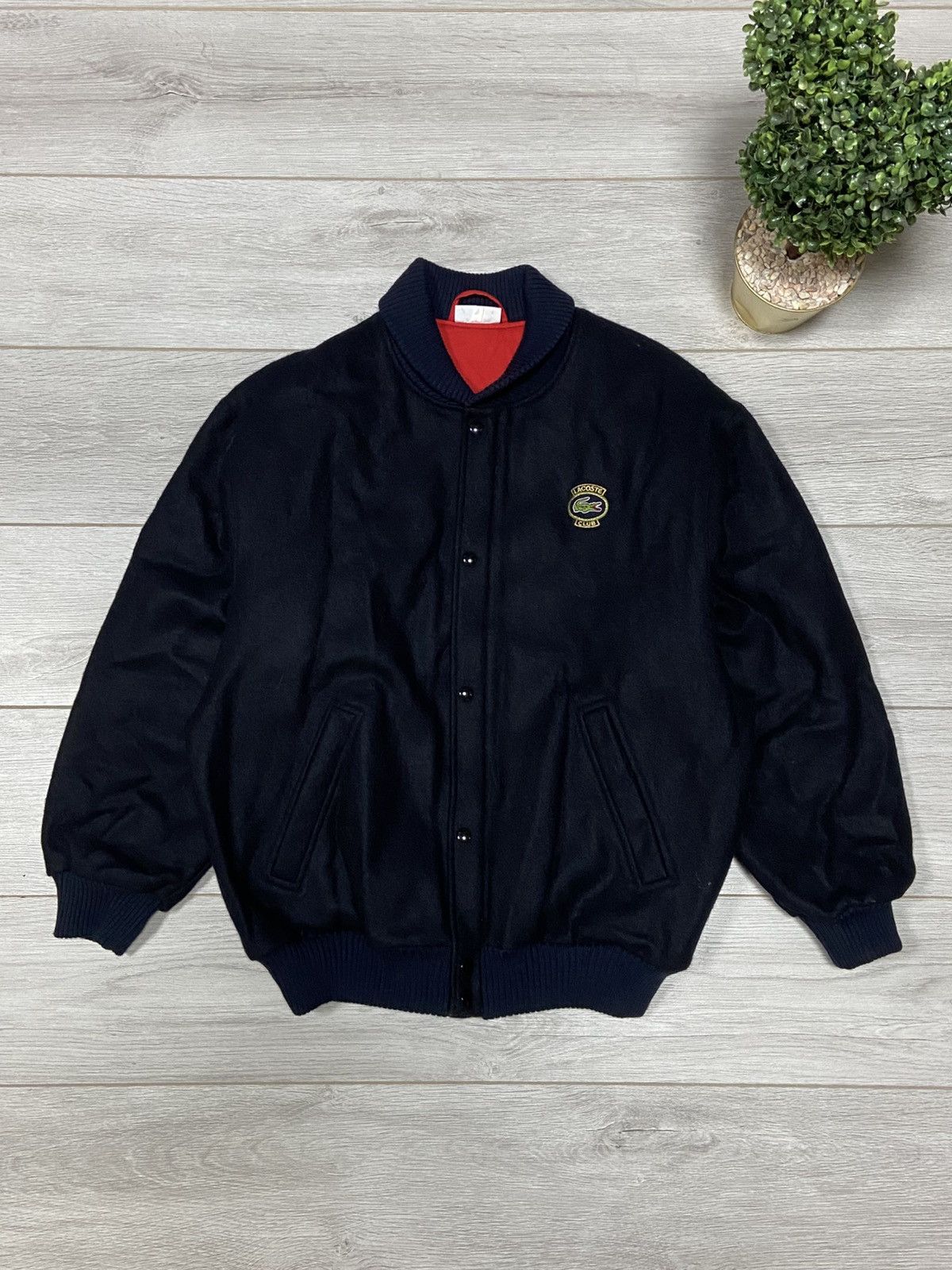 Lacoste Lacoste Chemise France wool bomber croc jacket Size US XL / EU 56 / 4 - 1 Thumbnail