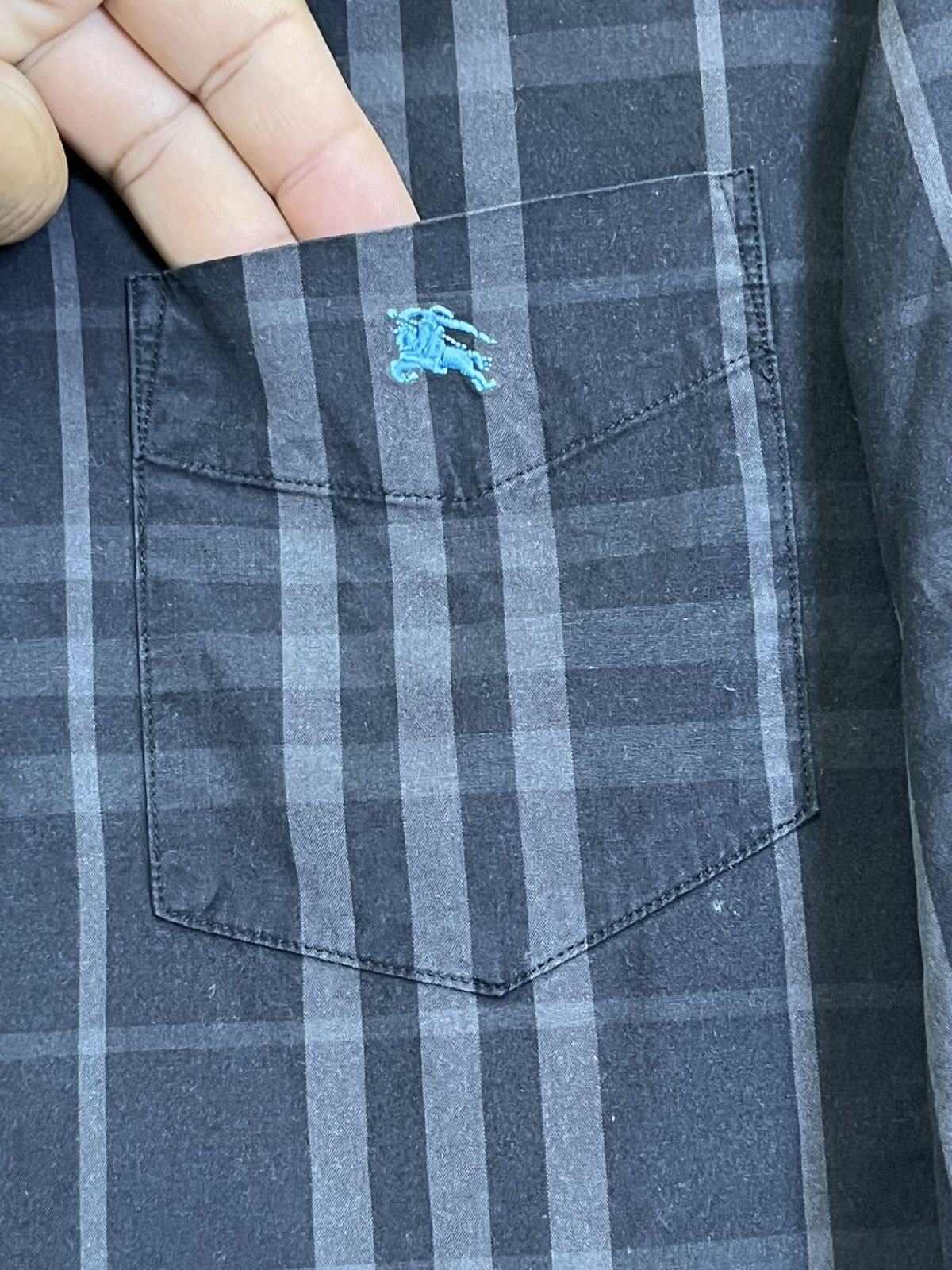 Burberry grail🔥Burberry black label check 3 quarter polo shirt Size US M / EU 48-50 / 2 - 6 Thumbnail