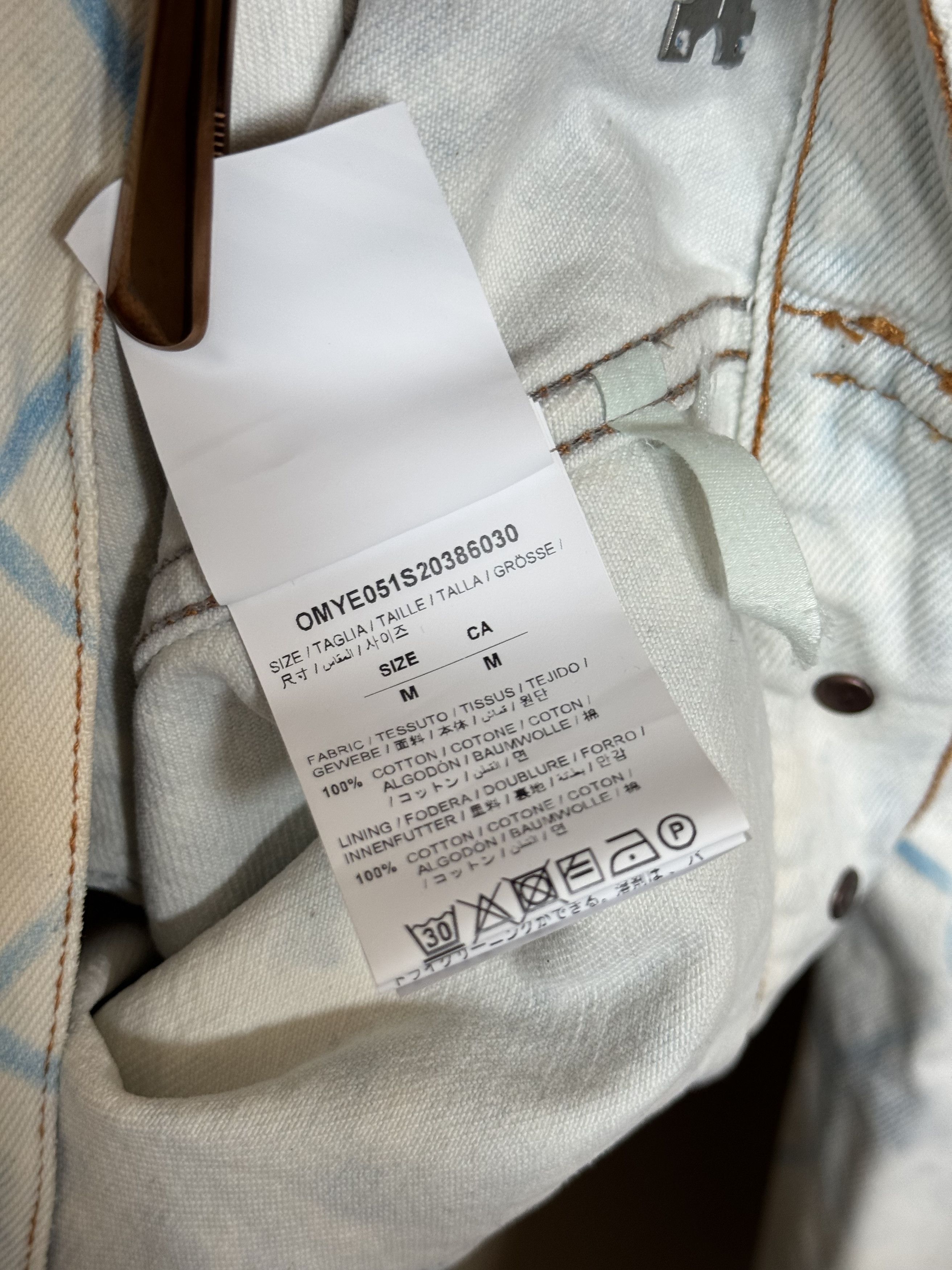 Off-White Off-White Oversized Chain Link Fence Denim Jacket Size M Size US M / EU 48-50 / 2 - 7 Thumbnail