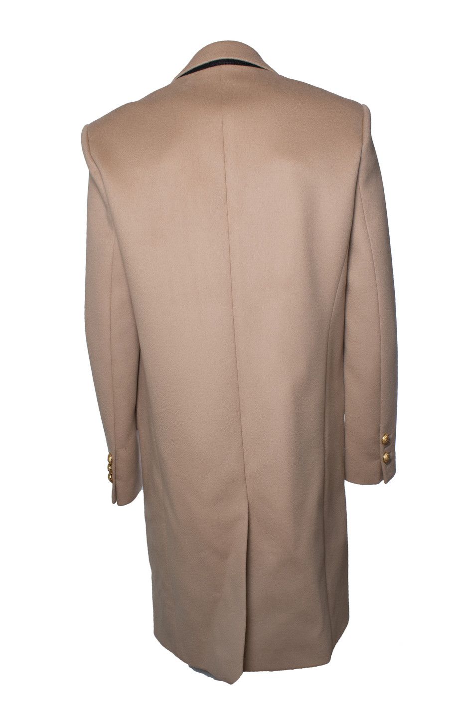 Balmain Balmain, beige wool overcoat with gold buttons Size US XL / EU 56 / 4 - 3 Thumbnail