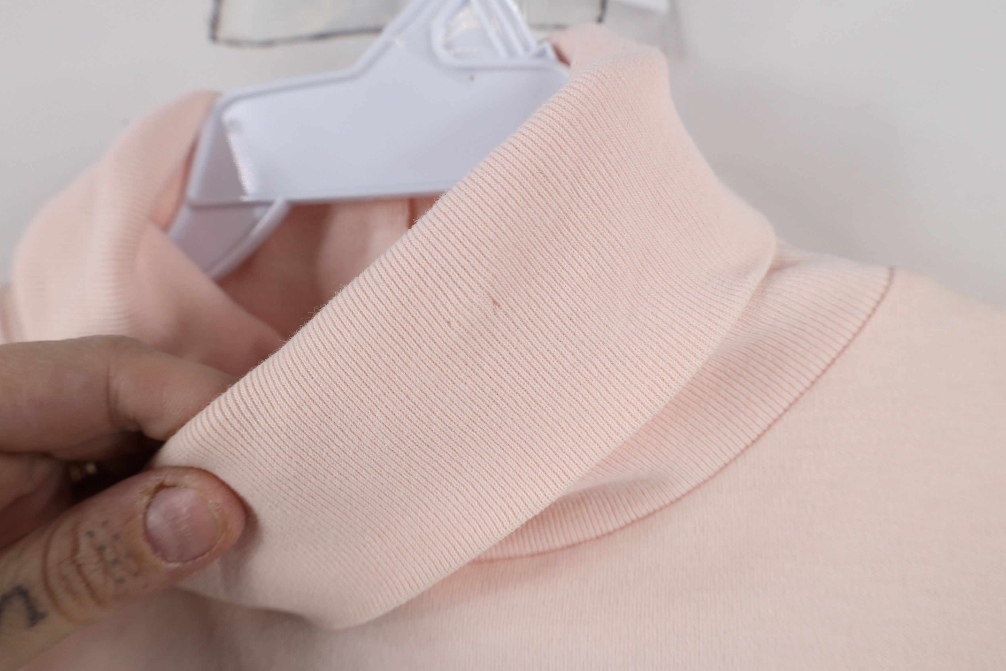 Ralph Lauren × Vintage Vintage 90s Ralph Lauren Ribbed Knit Turtleneck T-Shirt Pink Size M / US 6-8 / IT 42-44 - 7 Thumbnail