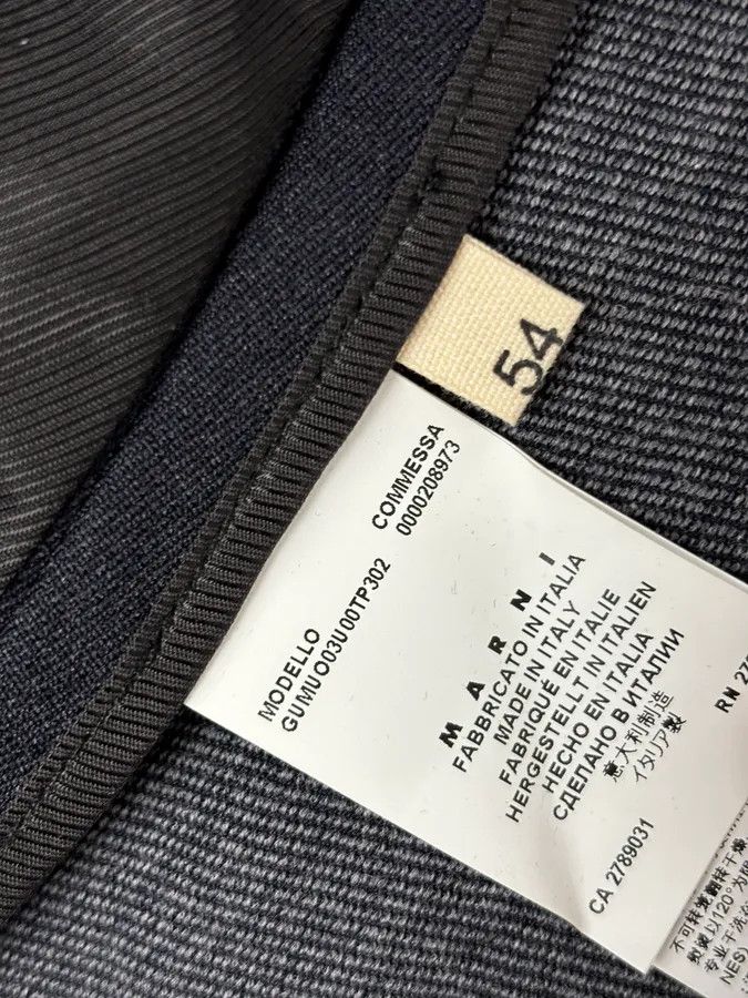 Marni Marni Navy Wool Classy Blazer Jacket Size 44R - 10 Thumbnail