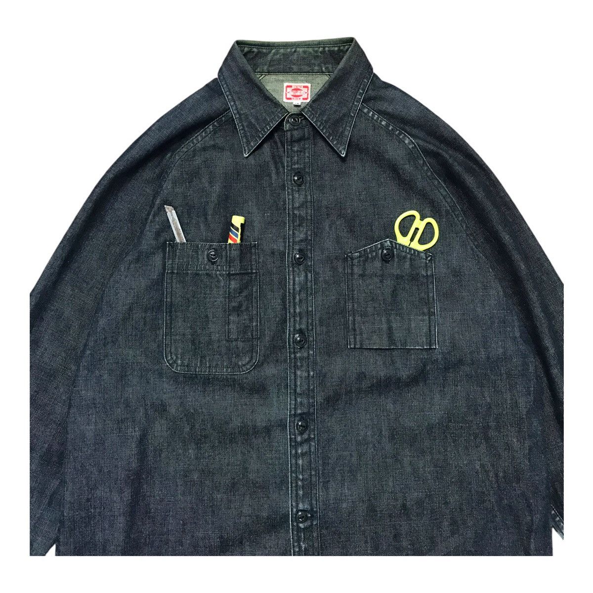 Japanese Brand × Pherrow's × Vintage Pherrow’s Story Button Long Sleeve Denim Jacket Blue/Black Size US M / EU 48-50 / 2 - 5 Thumbnail