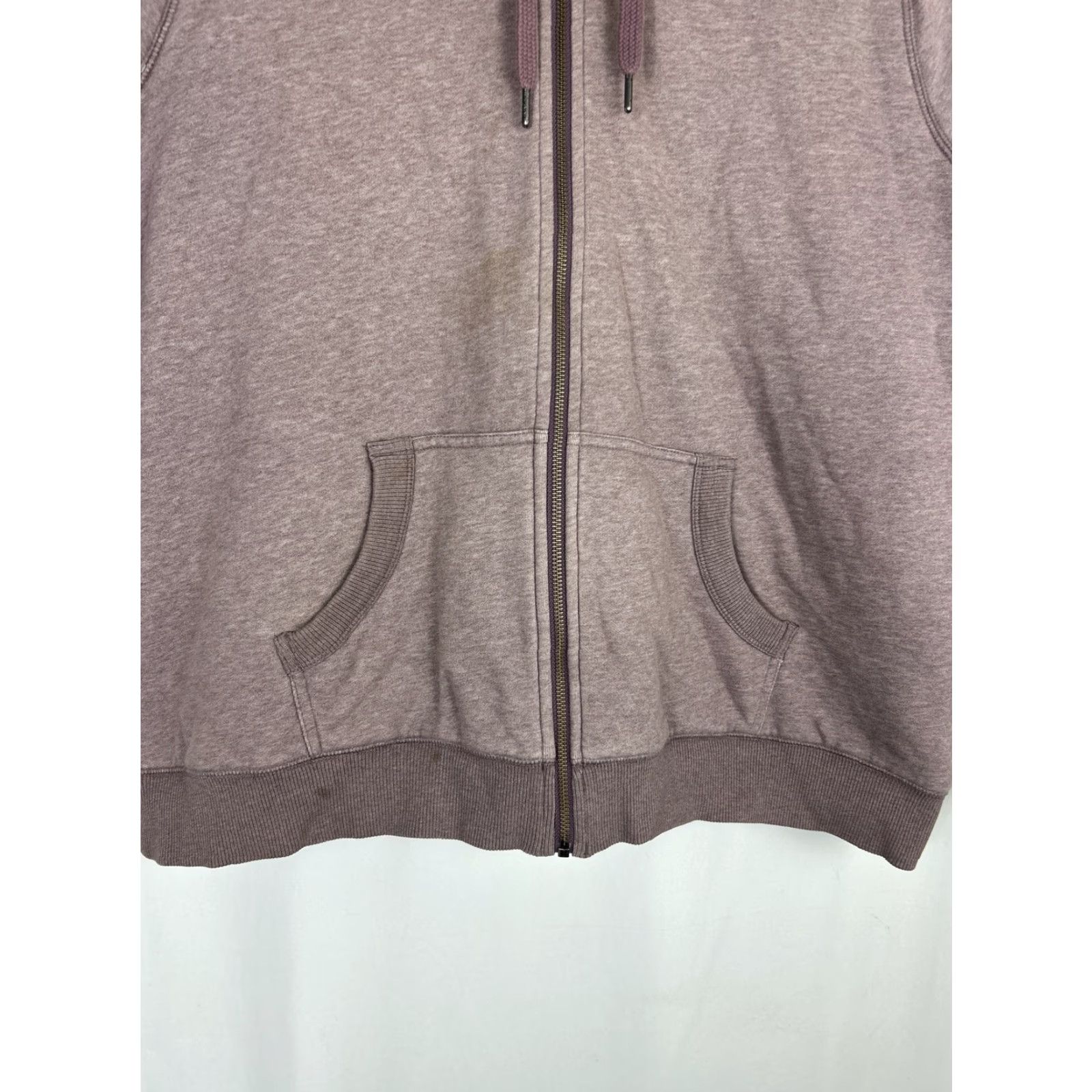 Vintage LL Bean Sweatshirt Women 1X Full Zip Hooded Pockets Light Purple 1X Sherpa Lined Cotton Blend Size XL / US 12-14 / IT 48-50 - 5 Thumbnail