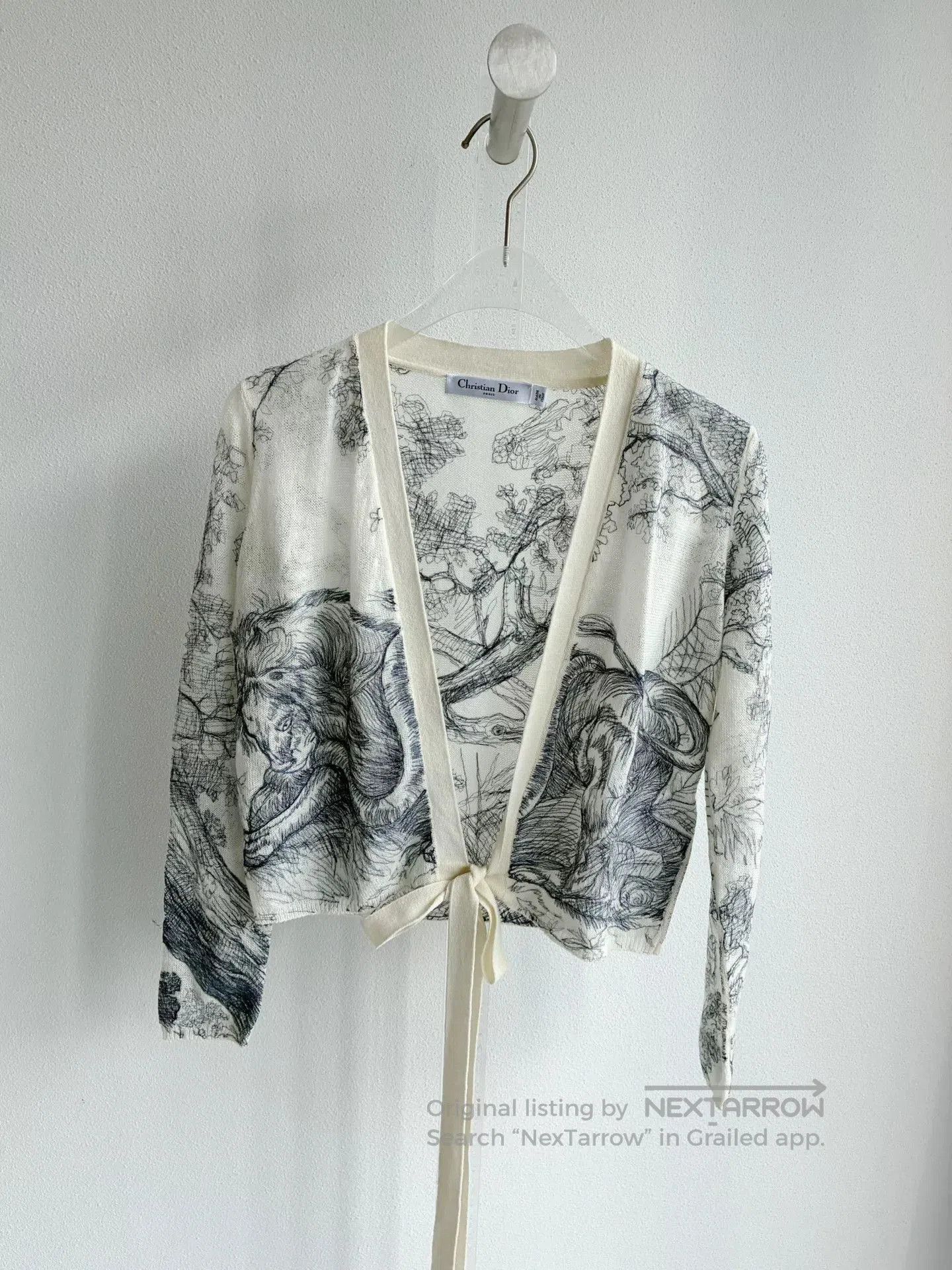 Dior Dior Ink Painting Knit Cardigan. Size XXS / US 00 / IT 34 - 2 Thumbnail
