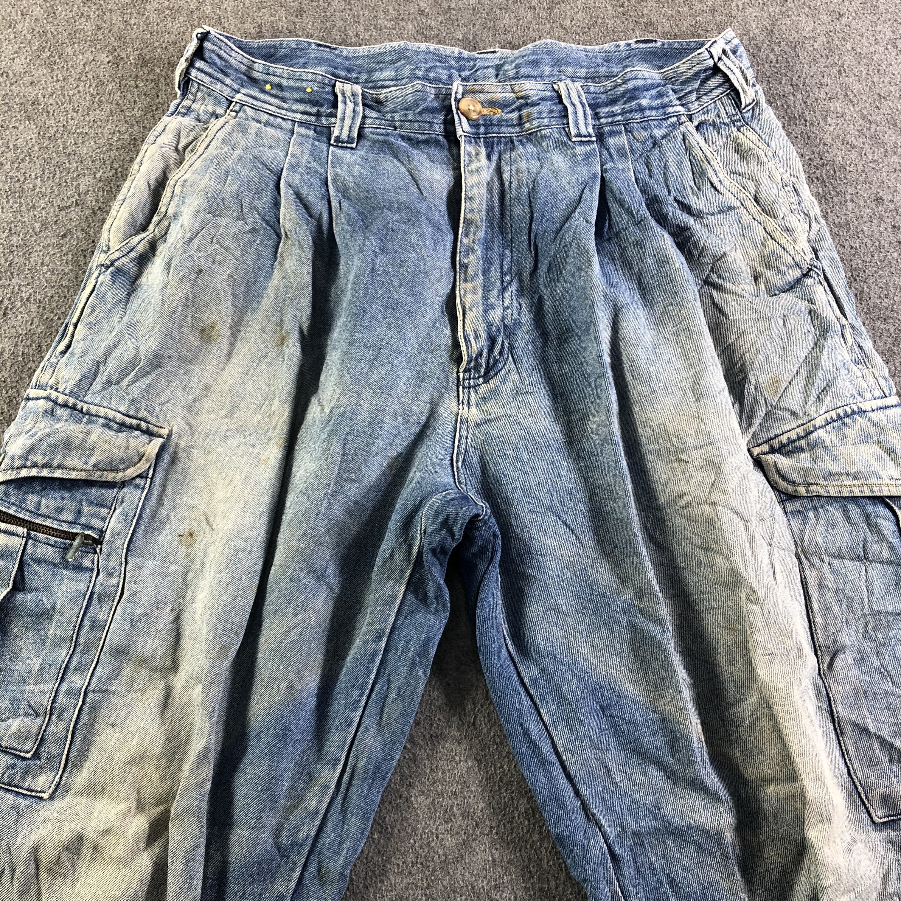 Vintage Vintage Blue Wash Even River Jeans-J3903 Size US 34 / EU 50 - 3 Thumbnail