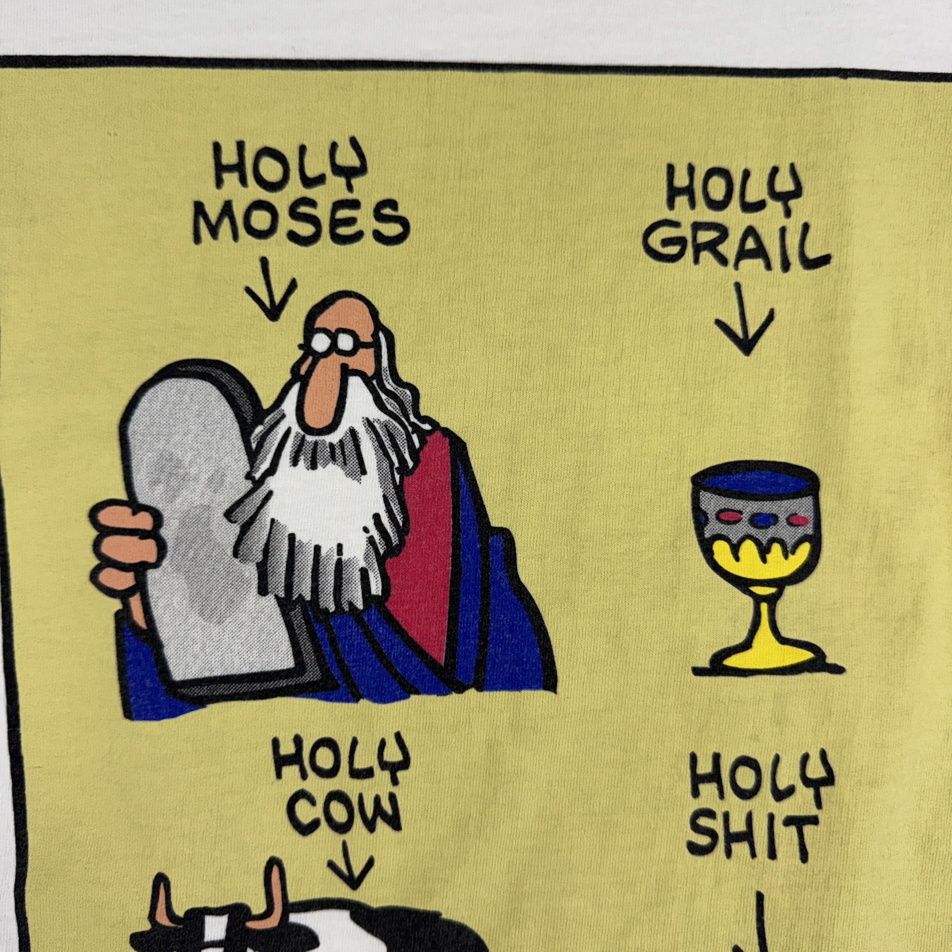Vintage Vintage 90s Holy Parody Humor Tee Size US XL / EU 56 / 4 - 6 Thumbnail
