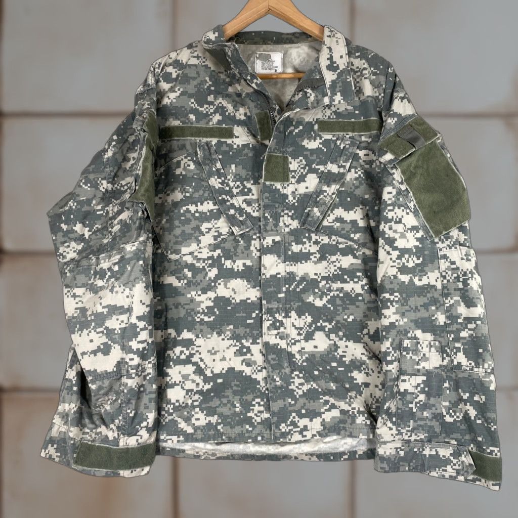 Vintage UNICOR Army Combat Uniform Mens Large Grey Digital Camo Ripstop Tactical Jacket Size US L / EU 52-54 / 3 - 1 Thumbnail