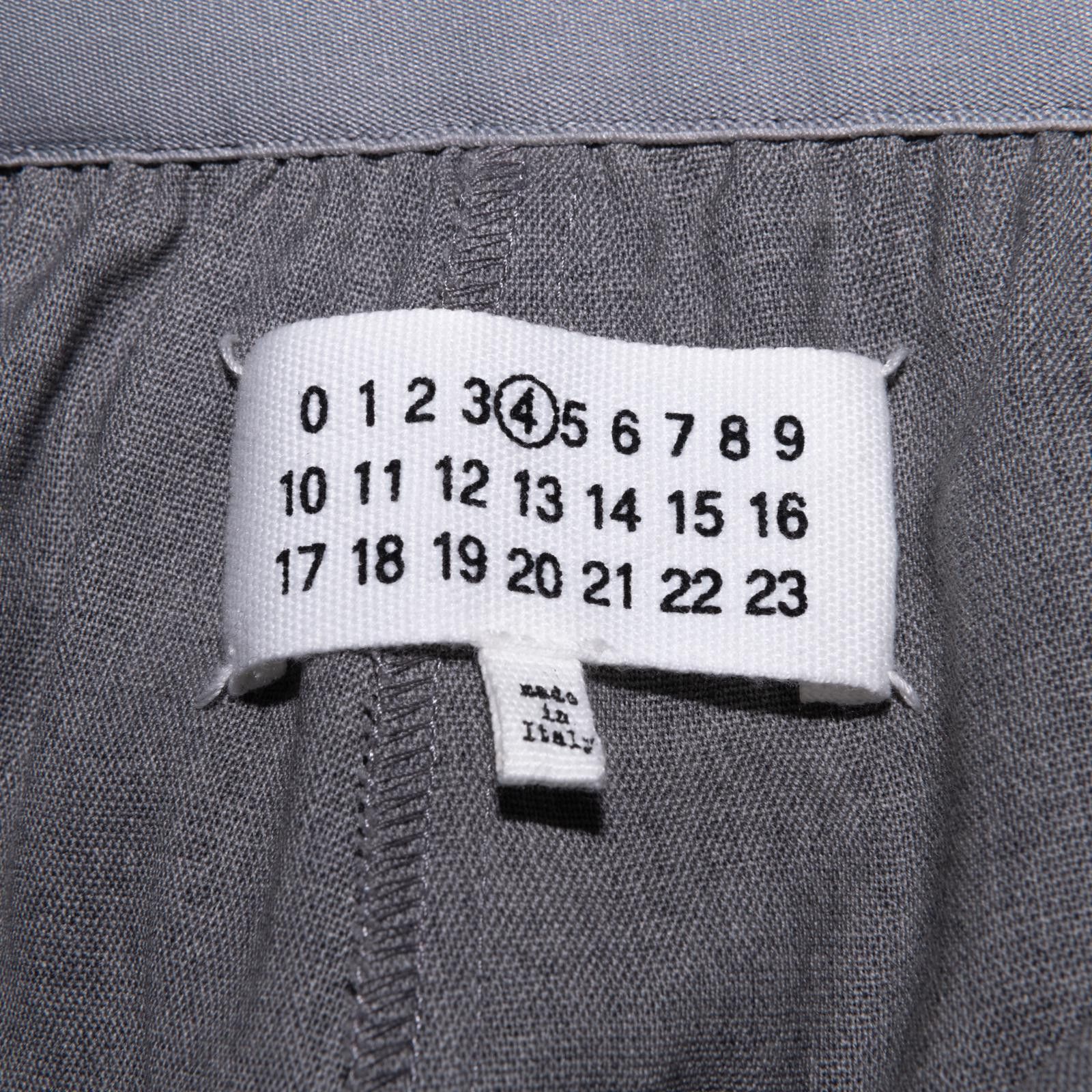 Maison Margiela Maison Margiela 4 FW 2015 Women's Grey Wool Trousers Size 27" / US 4 / IT 40 - 4 Thumbnail