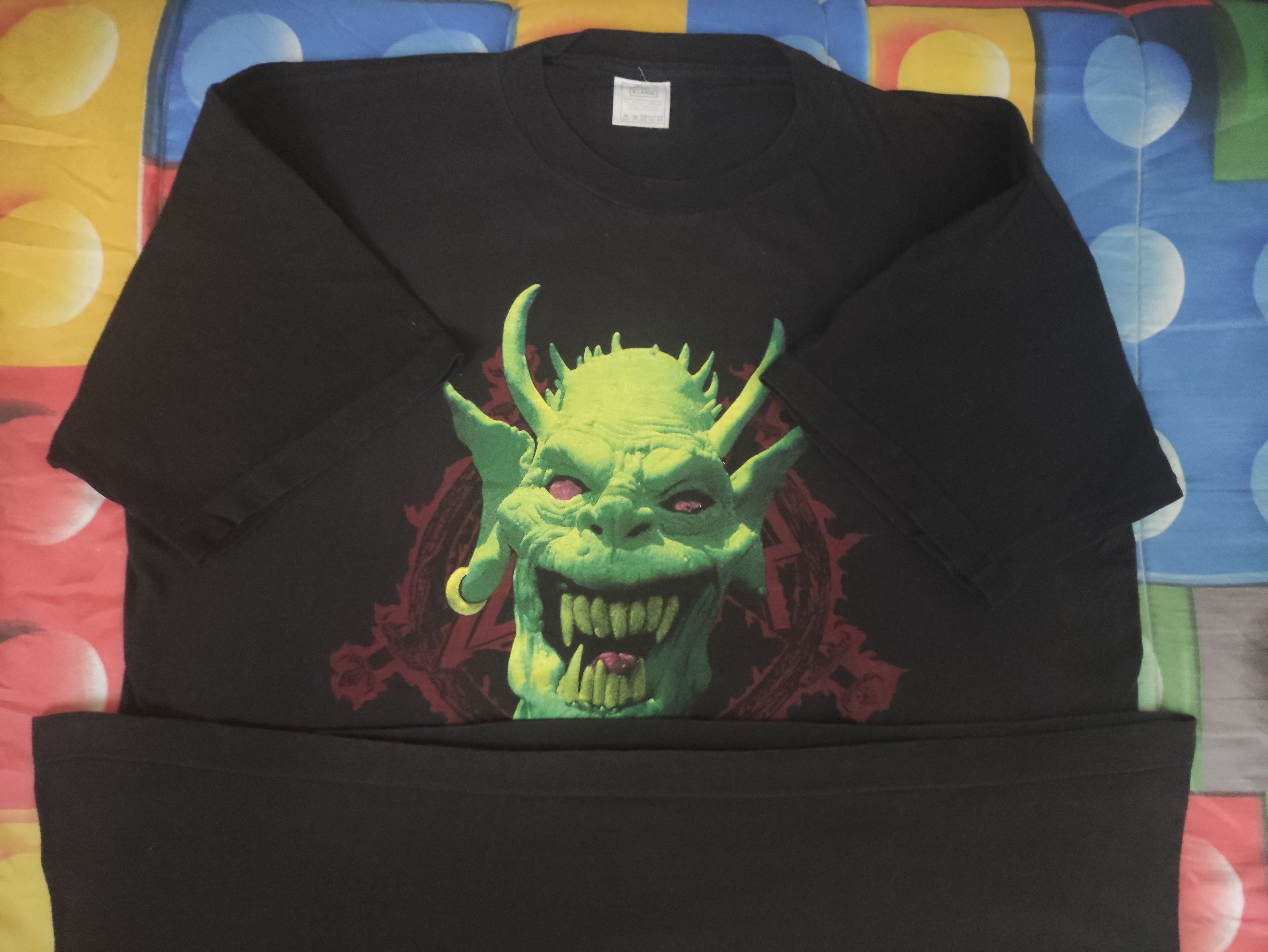 Band Tees Slayer T Shirt Vintage 1990 Grail Size US XL / EU 56 / 4 - 11 Thumbnail
