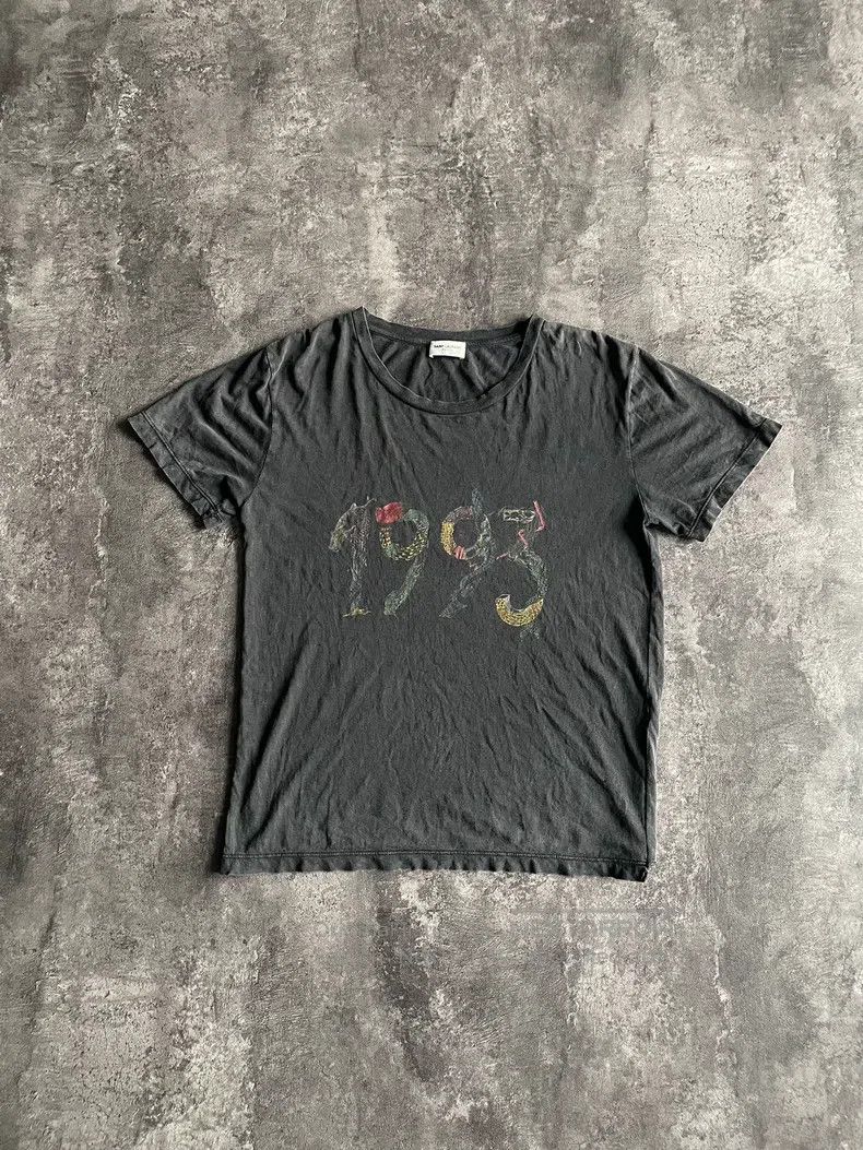 Polo Ralph Lauren RALPH LAUREN Distressed Washed Grey Snake Pattern T-Shirt Size US S / EU 44-46 / 1 - 1 Thumbnail