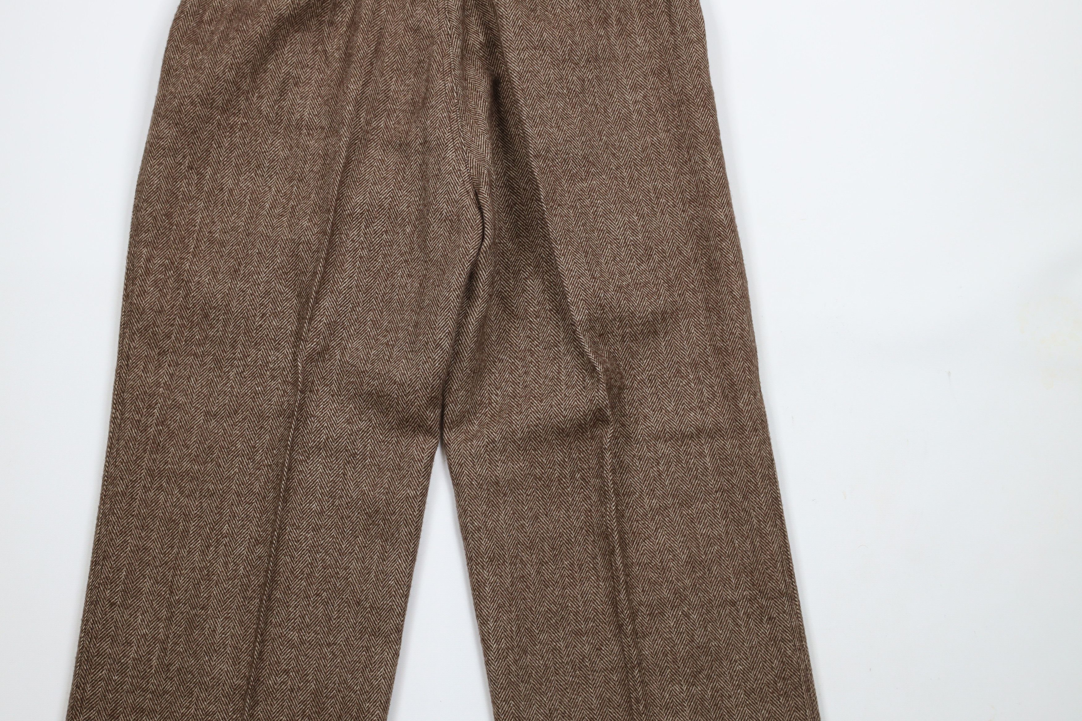 Vintage Vintage 90s Streetwear Herringbone Wide Leg Chino Pants Size 34" / US 12 / IT 48 - 10 Thumbnail