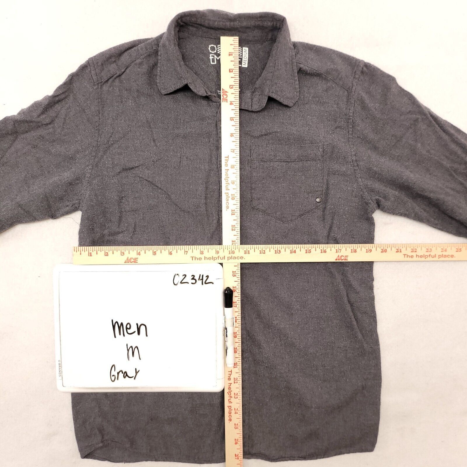 Empyre Empyre Casual Button Up Shirt Adult Mens Size Medium M Gray Size US M / EU 48-50 / 2 - 6 Thumbnail
