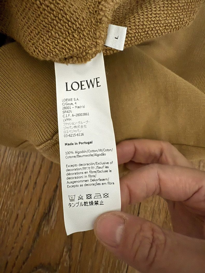 Loewe Loewe Embroidered logo men's sweater khaki Size US L / EU 52-54 / 3 - 4 Thumbnail