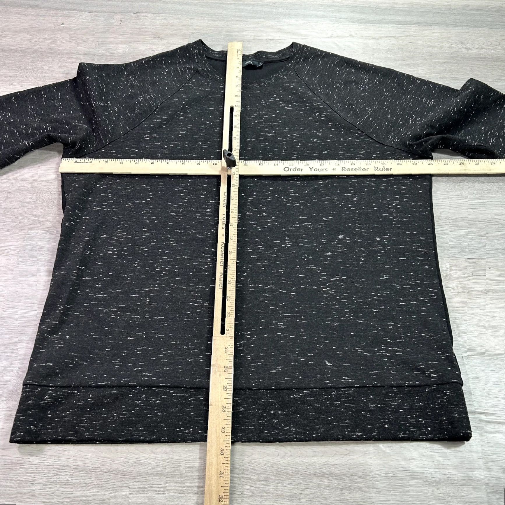 Vince Vince Sweatshirt Mens XL Black Raglan Pullover Crewneck Long Sleeve Stretch Knit Fabric Solid Pattern Knit Pullover Men Size US XL / EU 56 / 4 - 5 Thumbnail