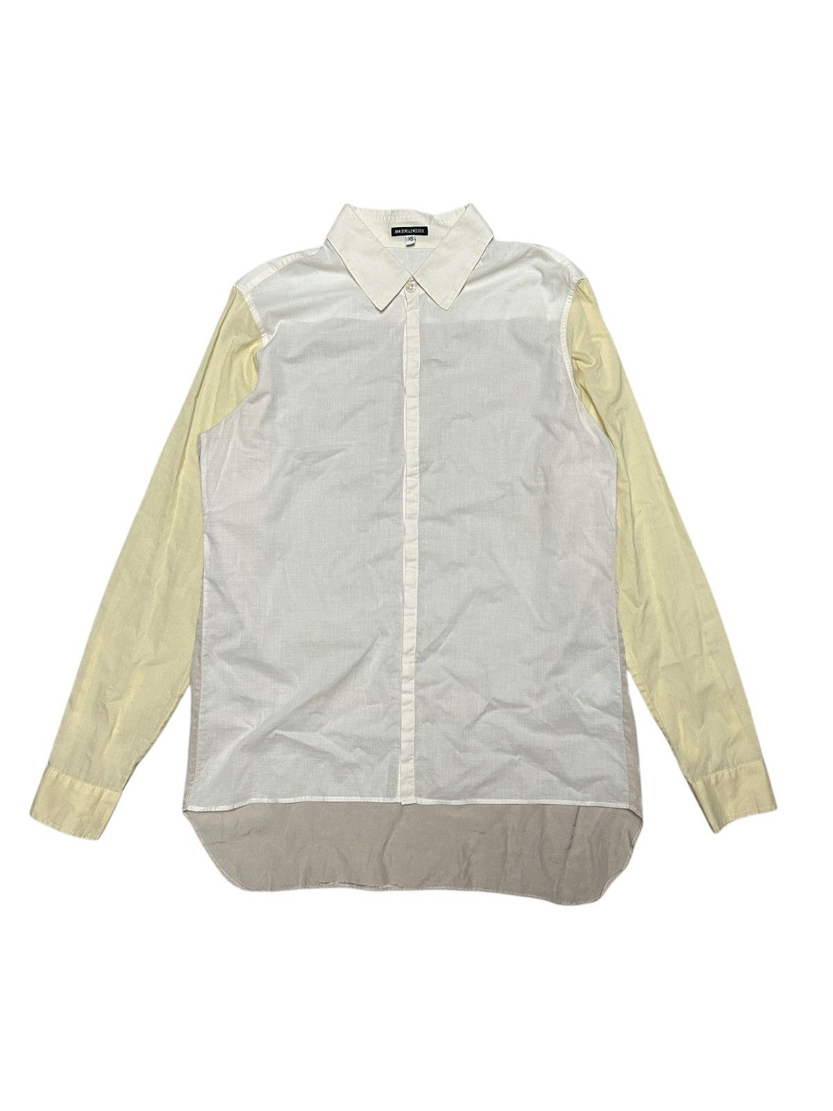 Ann Demeulemeester Color-block Shirt Size US XS / EU 42 / 0 - 1 Thumbnail