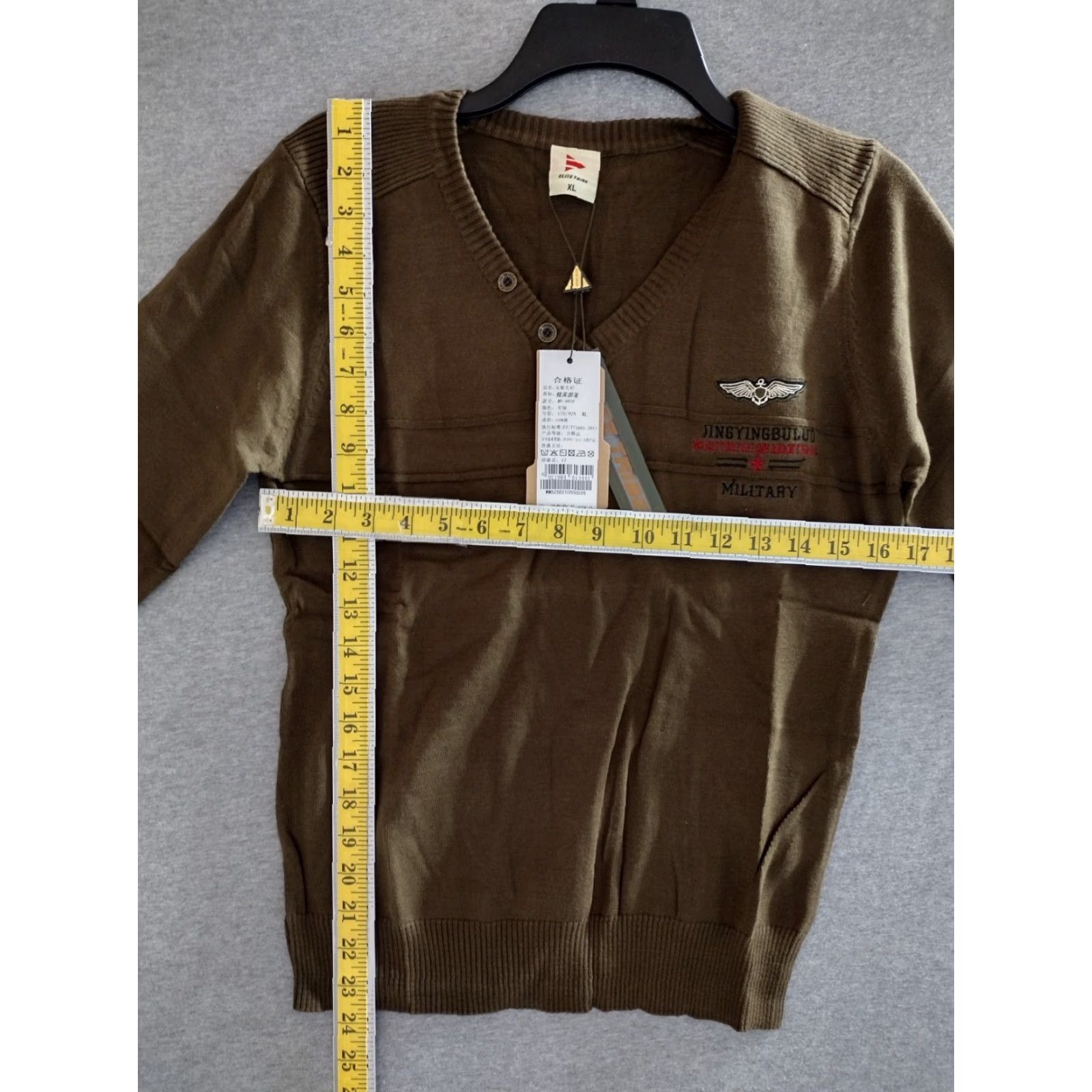 Aeronautica Militare Aeronautica Militare Elite Tribe 2 Button Long Sleeve Knitted Sweater Brown XL Mens Size US XL / EU 56 / 4 - 6 Thumbnail