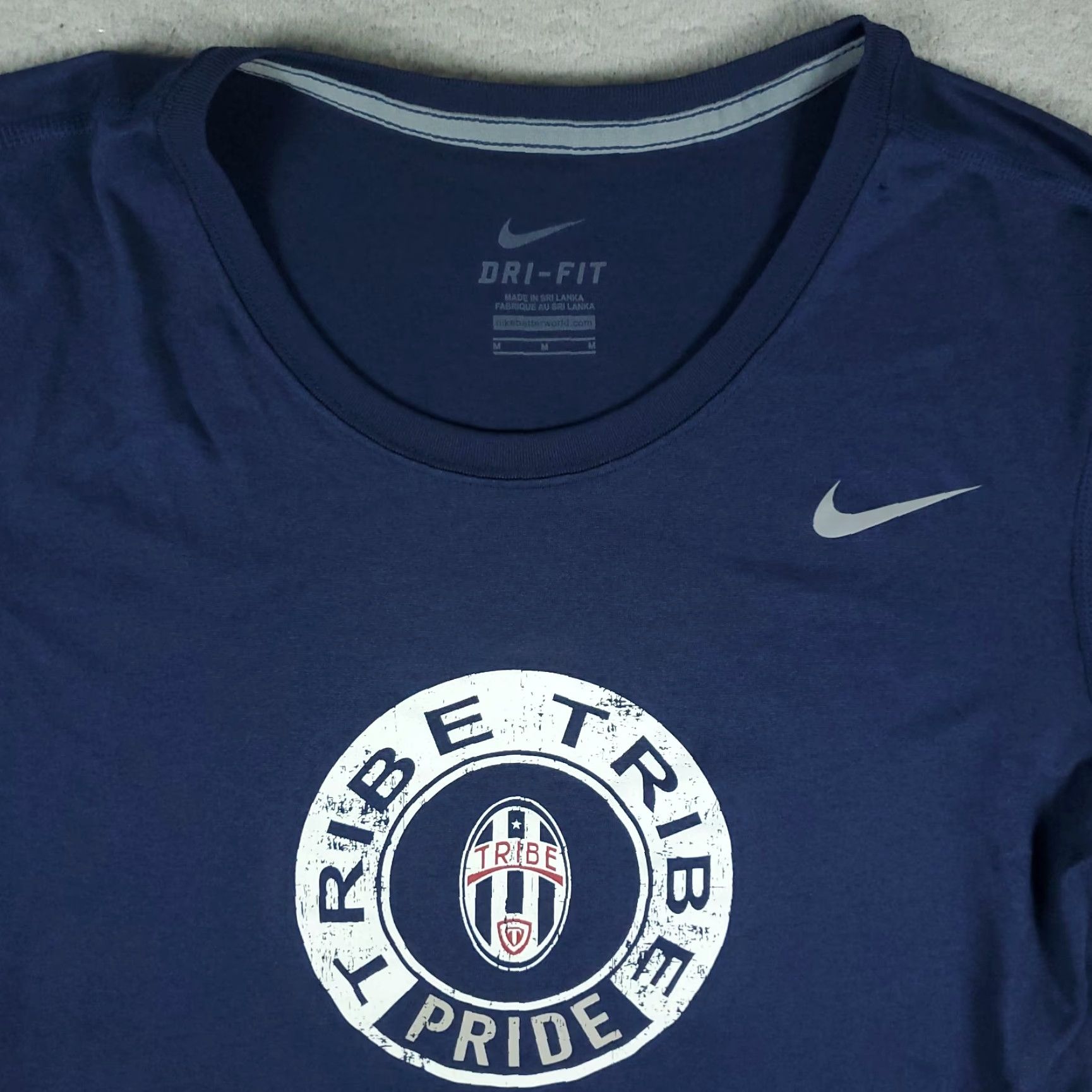 Nike Nike Women T-Shirt Long Sleeve Blue Dri-Fit Pride Tribe Activewear XS? Wait. Size M / US 6-8 / IT 42-44 - 2 Thumbnail