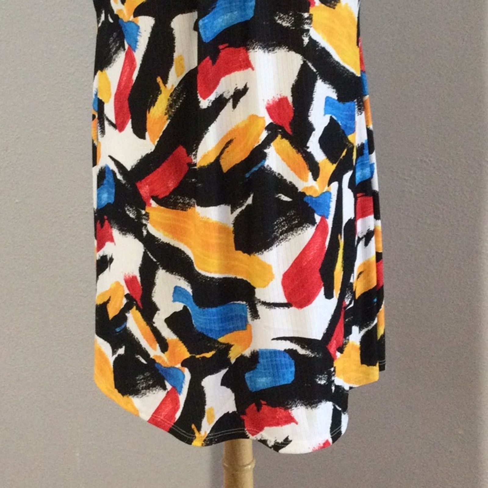 Other Kori Abstract Print Vintage Sleeveless Mini Dress Size L Size L / US 10 / IT 46 - 3 Thumbnail