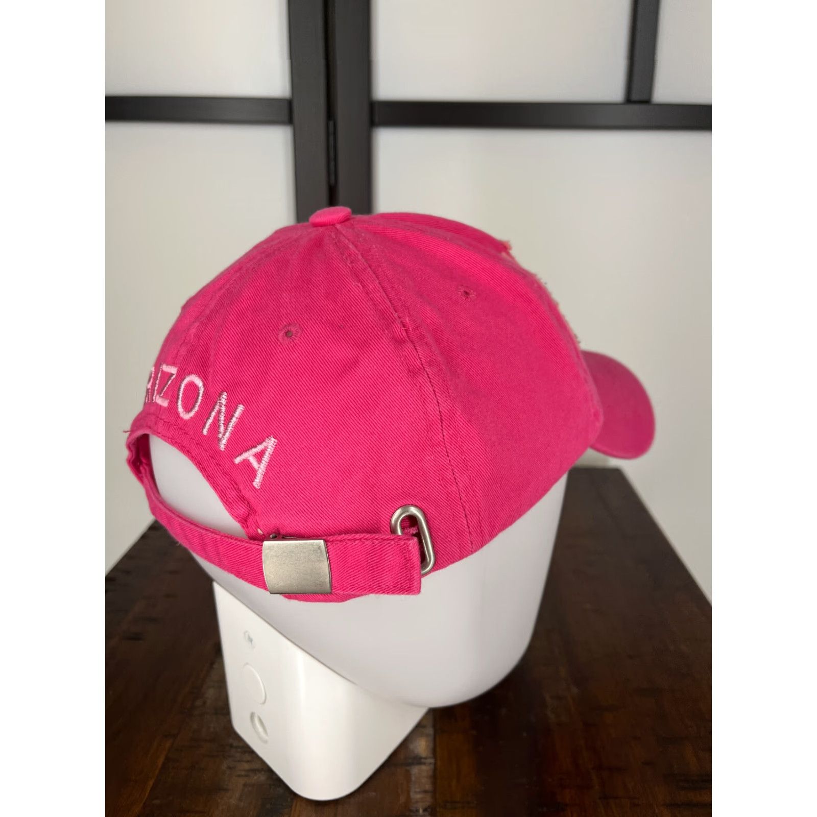 Vintage Arizona Est 1912 Hat Strap Back Adult One Size Pink Embroidered 100% Acrylic Banana Expression Snapback Size ONE SIZE - 7 Thumbnail