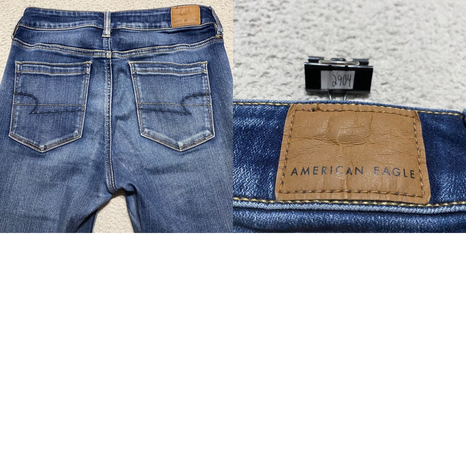 American Eagle Outfitters American Eagle Outfitters Jeans 8 Tall Blue Denim High Rise Jegging Crop Raw Hem Womens Jeans Regular Fit 28 in inseam Size 30" / US 8 / IT 44 - 9 Thumbnail