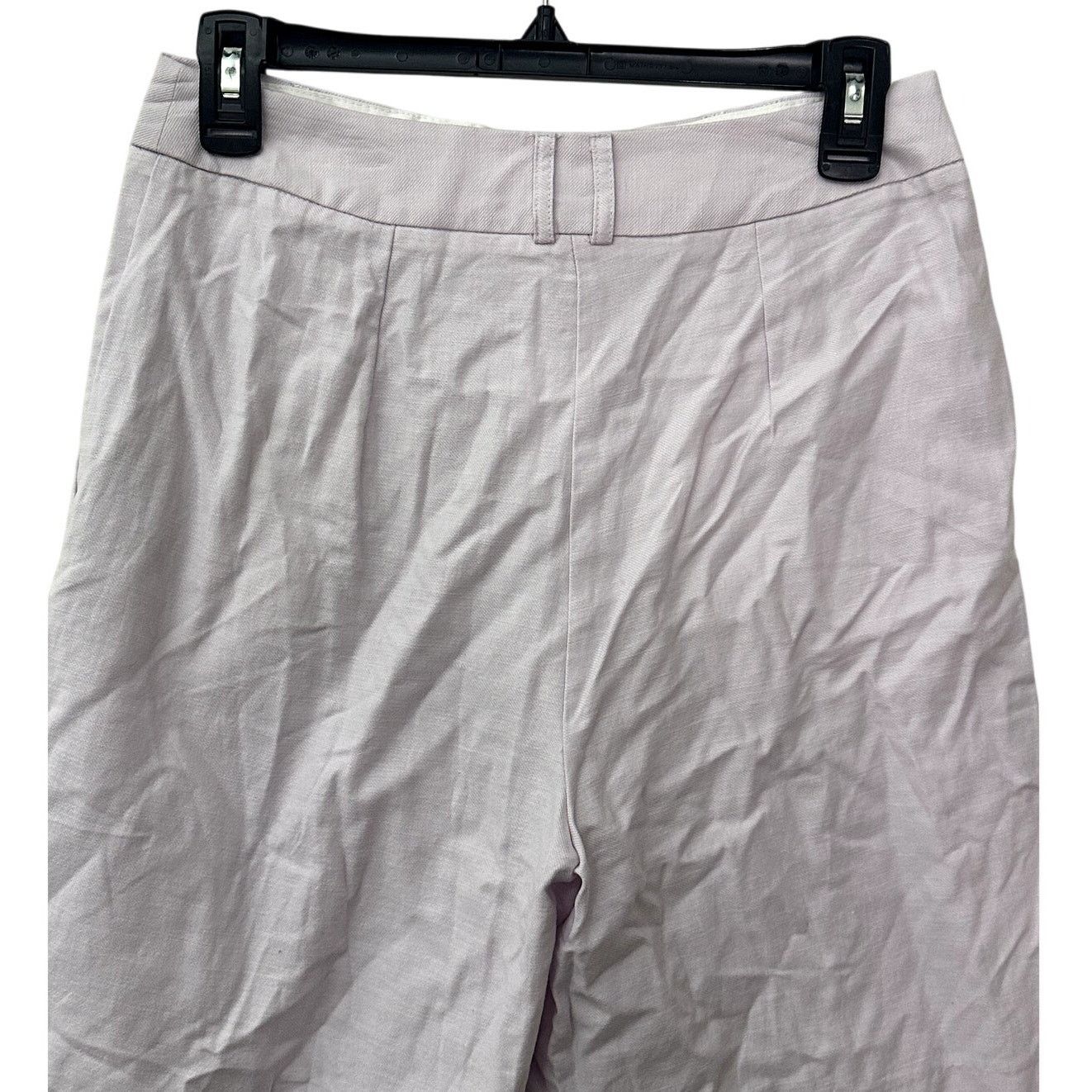 Topshop Topshop Women's Light Purple Linen Blend High Rise Shorts 4 Size 27" / US 4 / IT 40 - 6 Thumbnail
