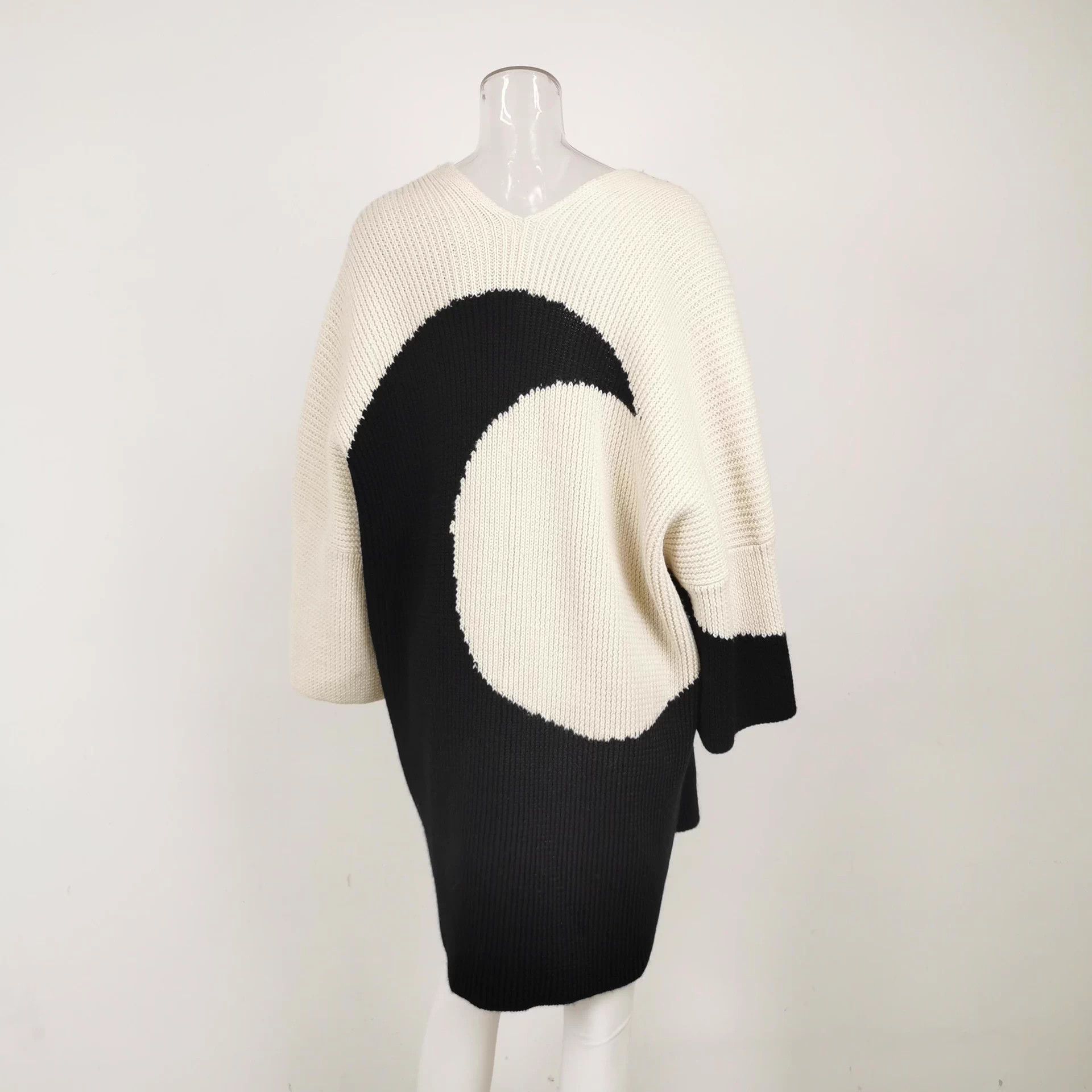 Valentino 98 New Valentino Wool Color Blocked V-neck XS Coat Size XS / US 0-2 / IT 36-38 - 7 Thumbnail
