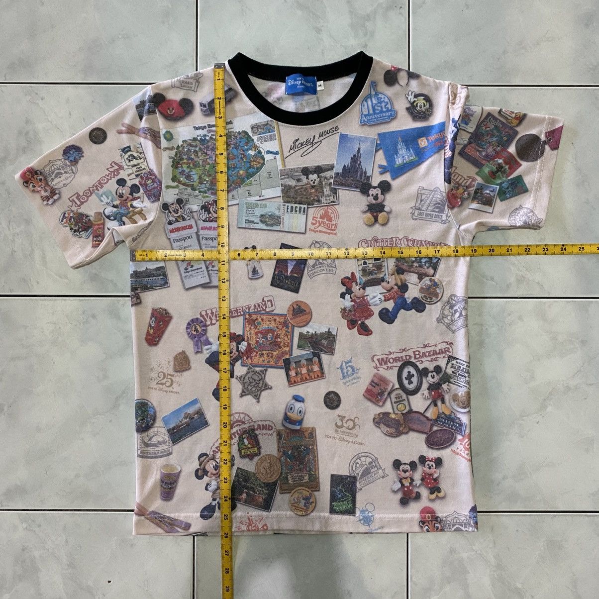 Disney Tokyo Disney Resort Tokyo / Pixar All Over Print Tshirt Size US M / EU 48-50 / 2 - 17 Thumbnail