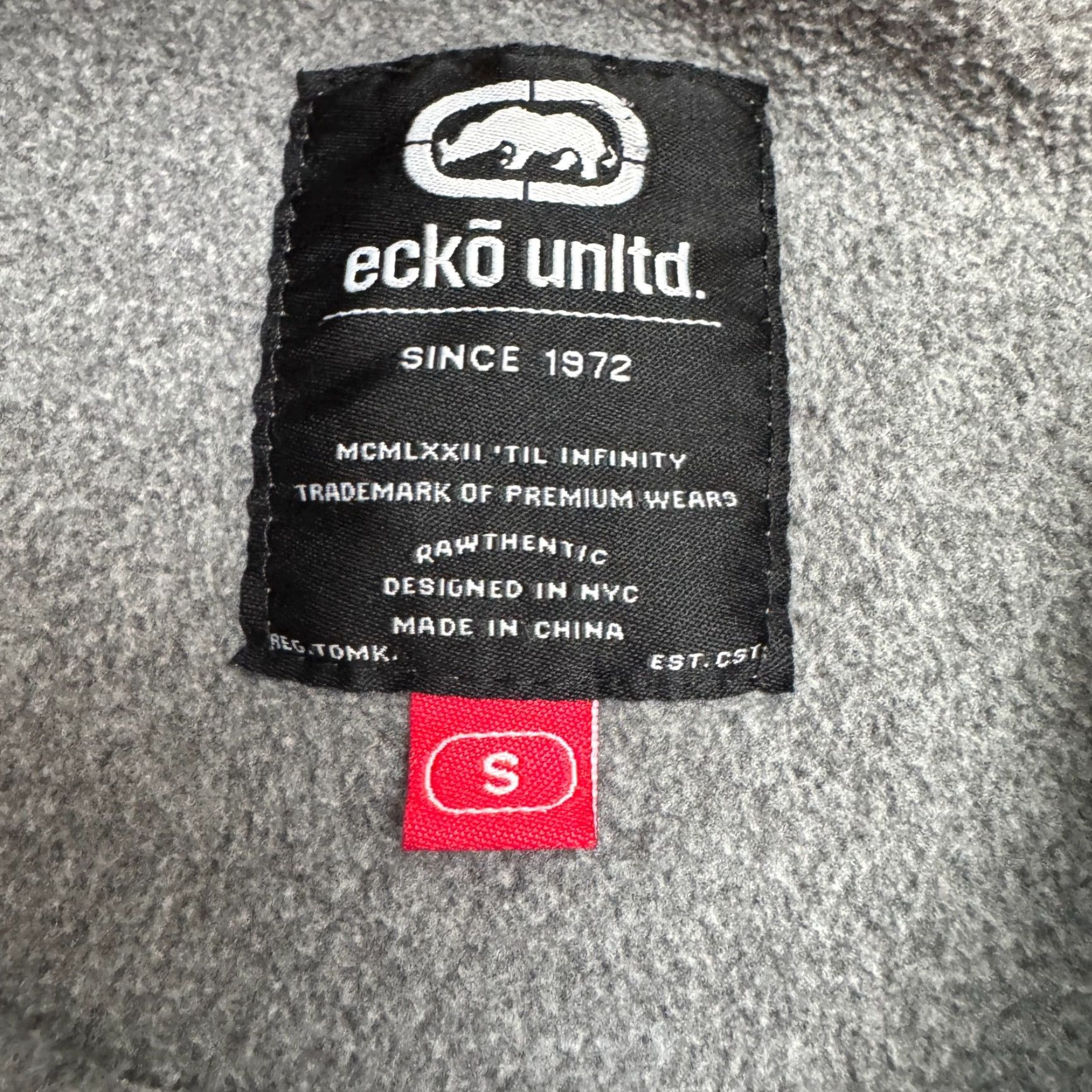 Ecko Unltd. Ecko Unltd. Hoodie Mens Small Gray Embroidered Logo Spellout Graphic Size US S / EU 44-46 / 1 - 6 Thumbnail