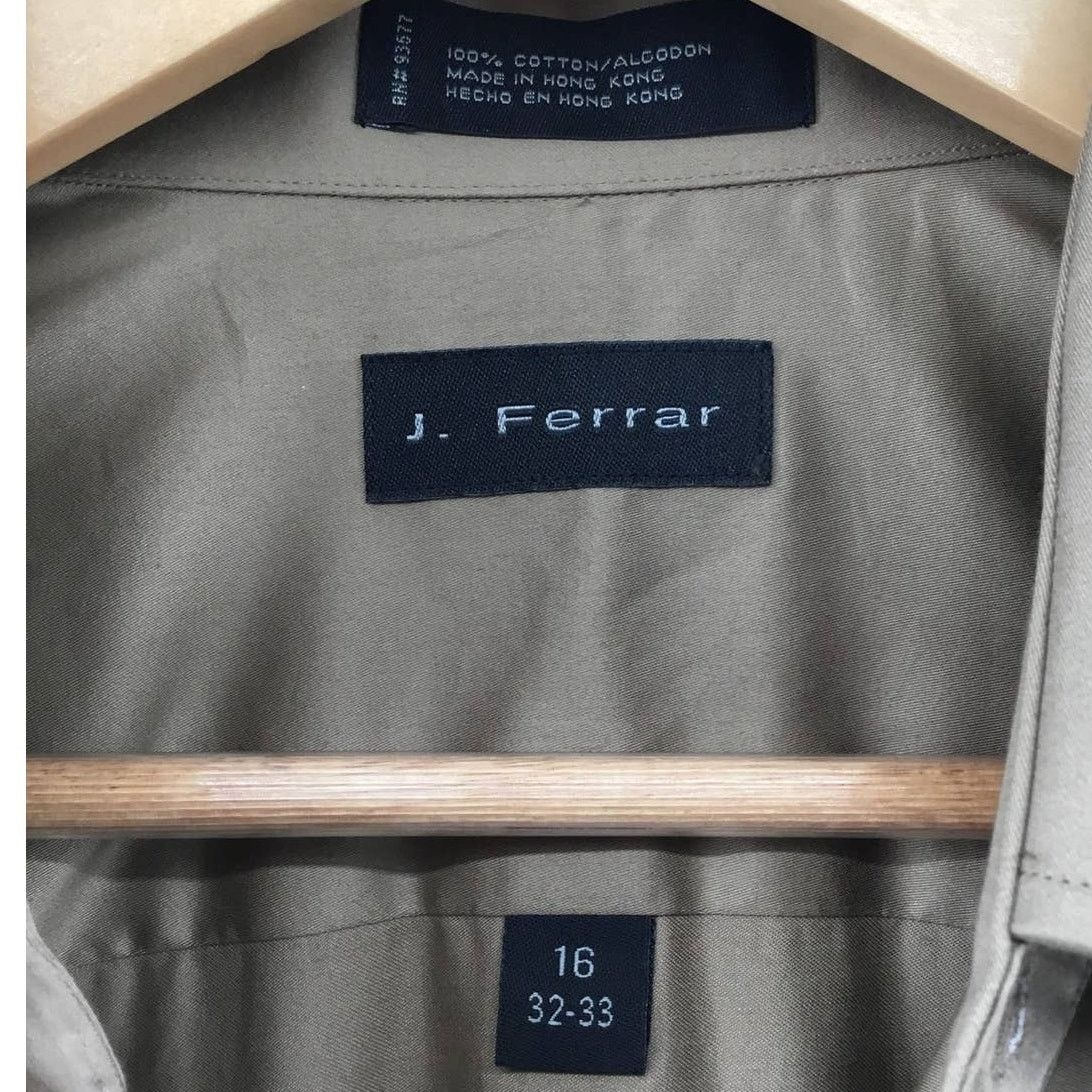 J Ferrar J. Ferrar Men's Luxury Button Up Dress Shirt 16 32-33 NWT Size US S / EU 44-46 / 1 - 2 Thumbnail